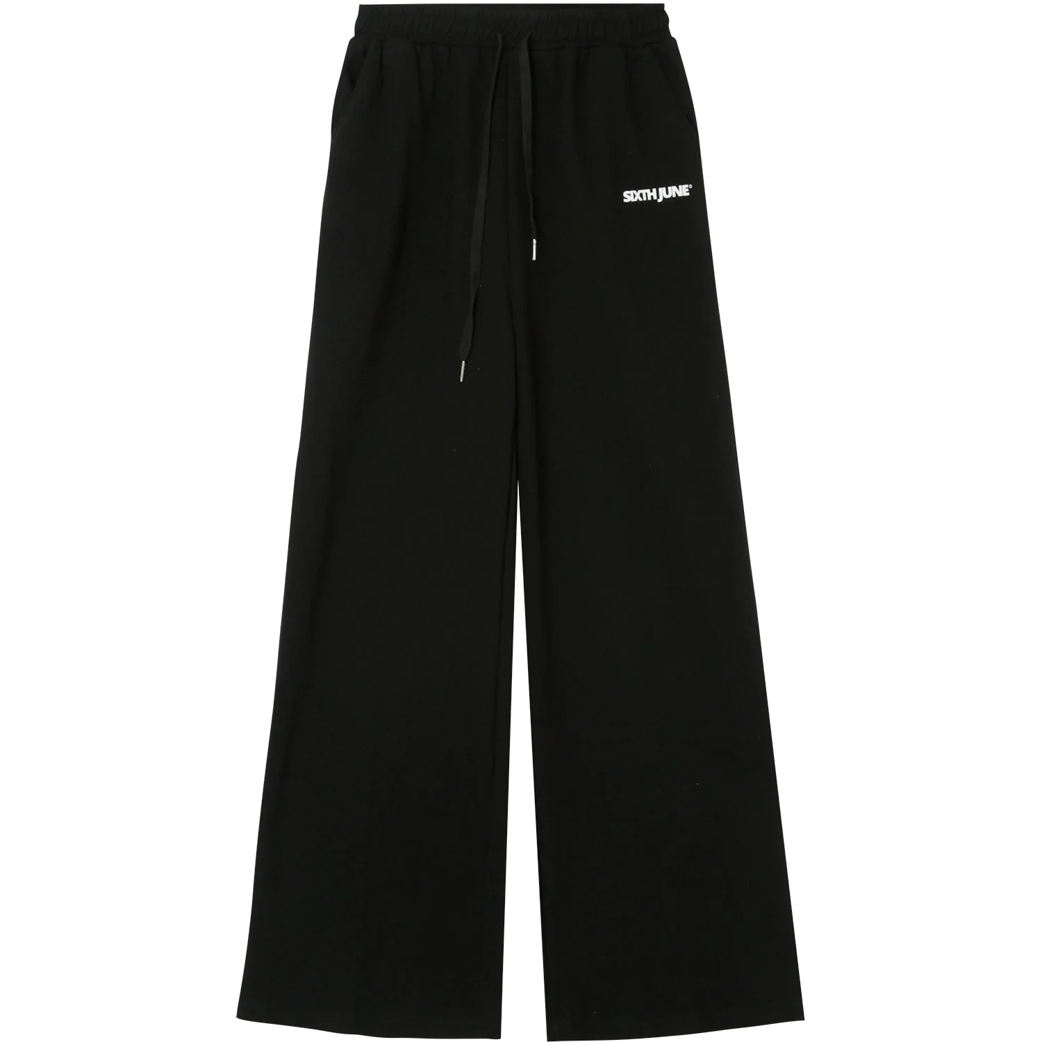 Jogging jambes larges Noir - Image 5