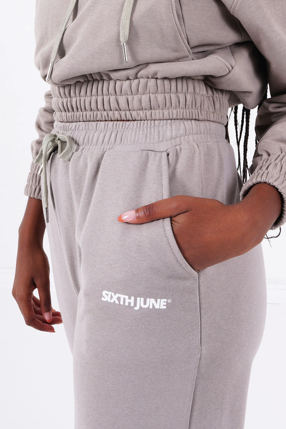 Jogging jambes larges Gris - Image 3