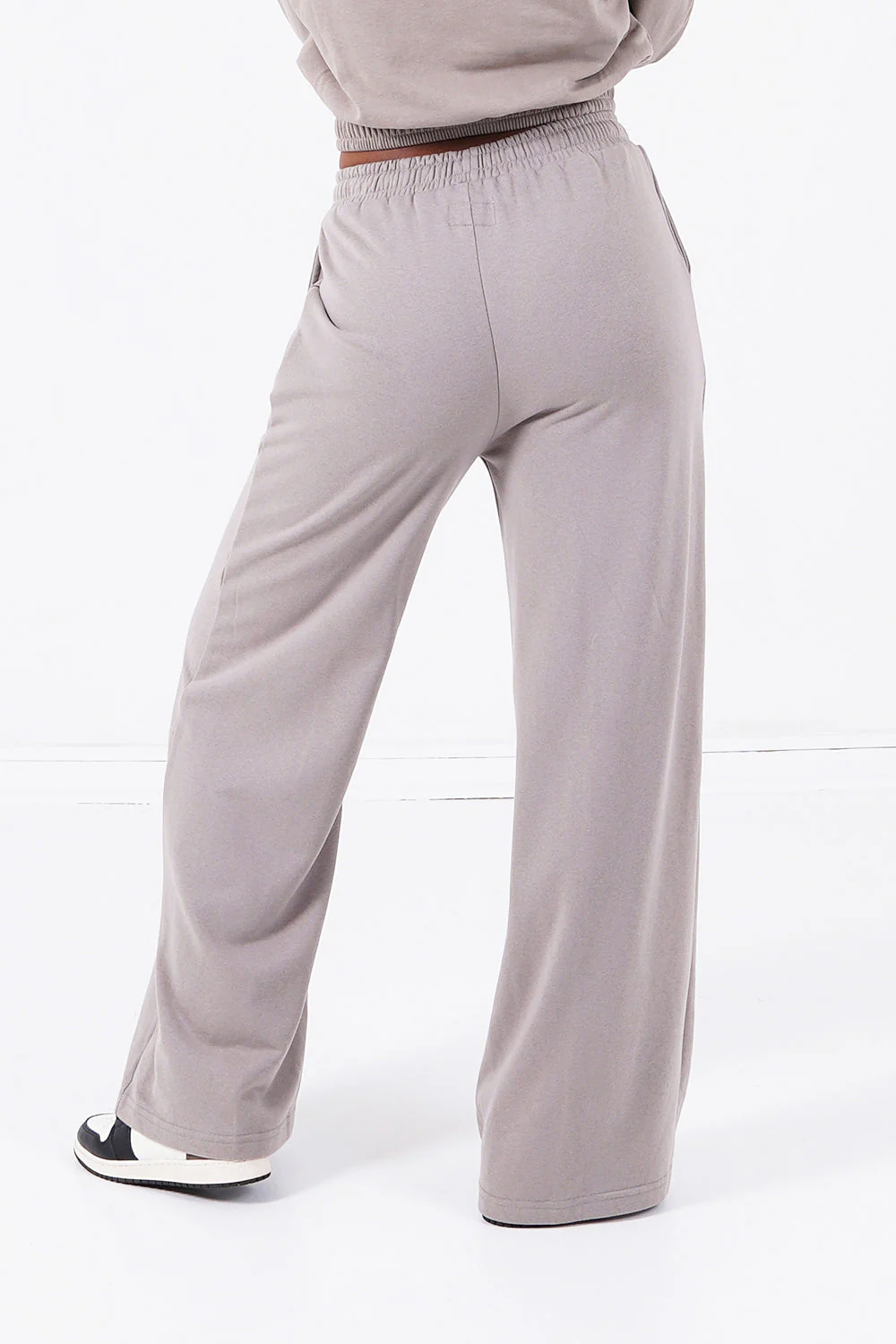 Jogging jambes larges Gris - Image 5