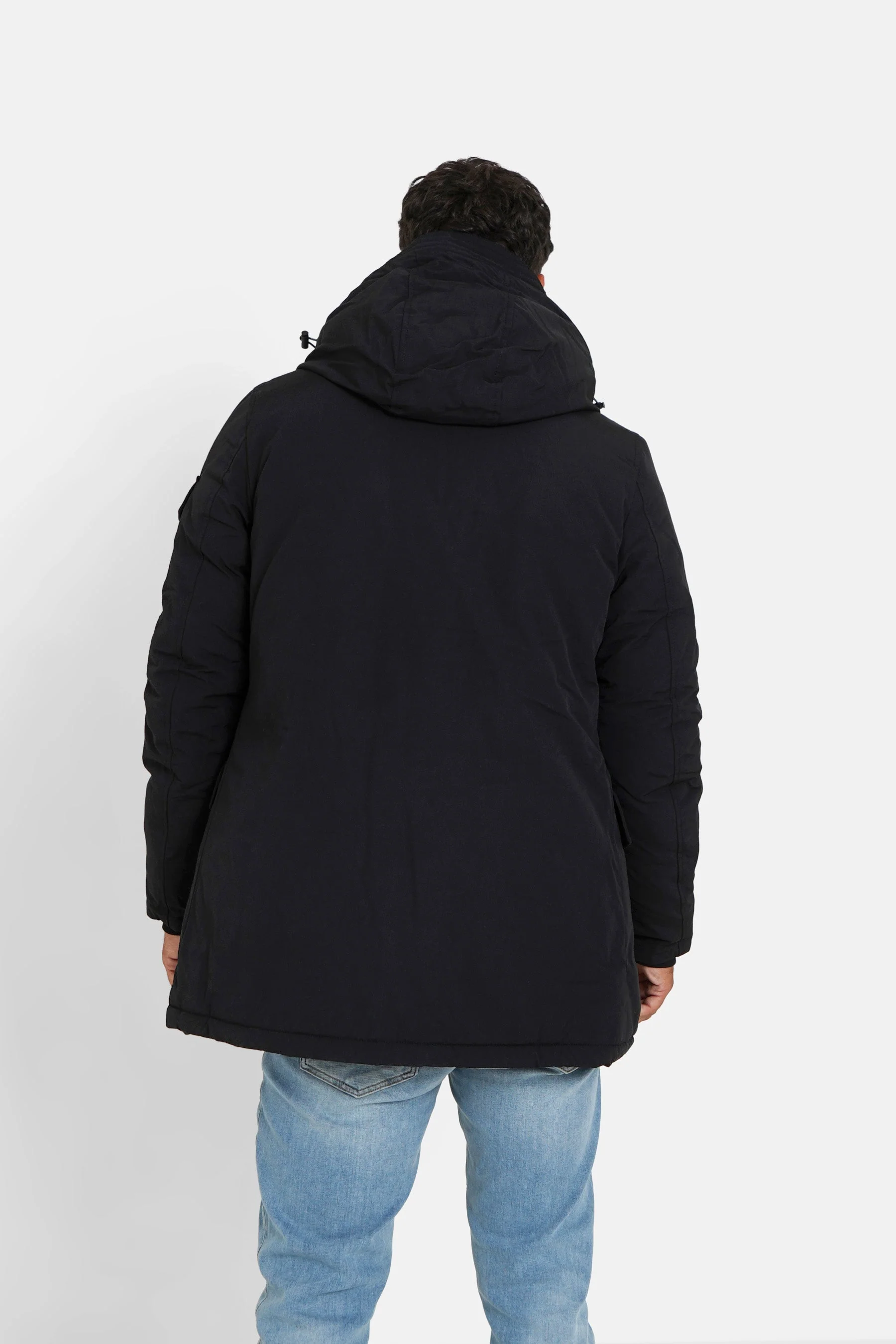 Parka capuche Noir - Image 5