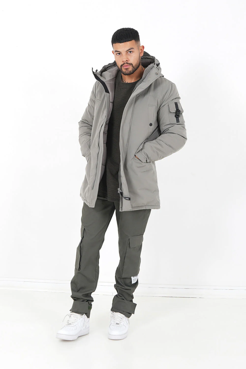 Parka capuche Vert kaki - Image 2