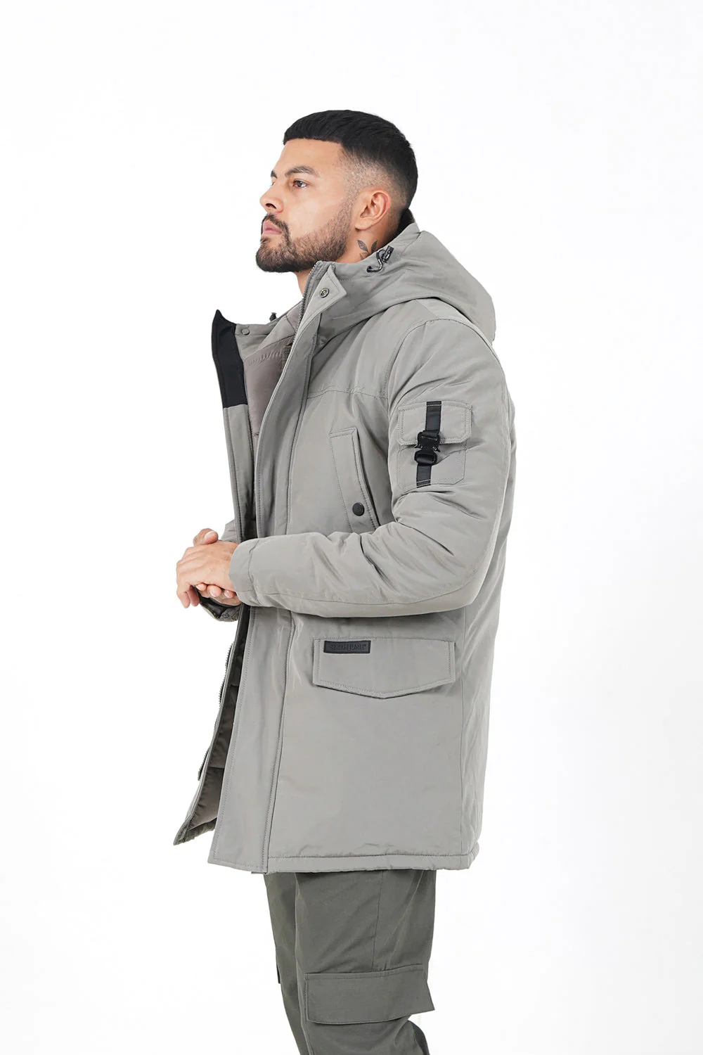Parka capuche Vert kaki - Image 4