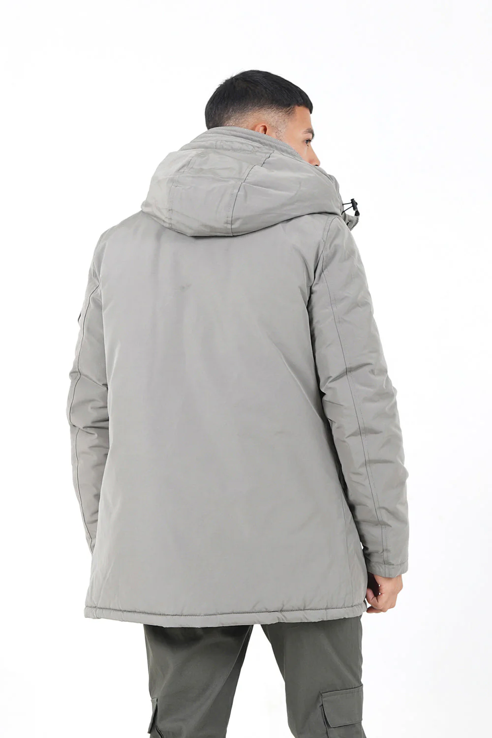 Parka capuche Vert kaki - Image 5