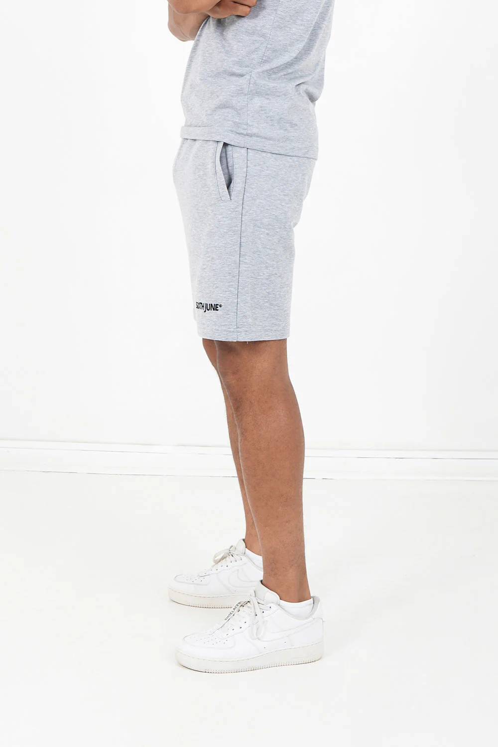Short soft logo brodé Gris - Image 4