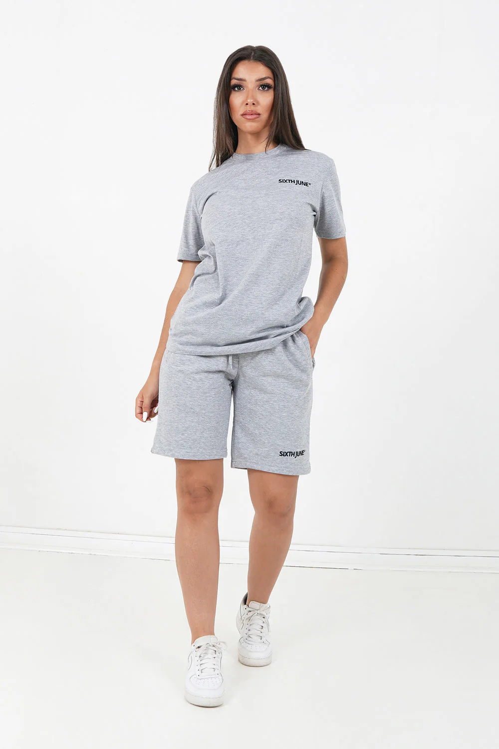Short soft logo brodé Gris - Image 6