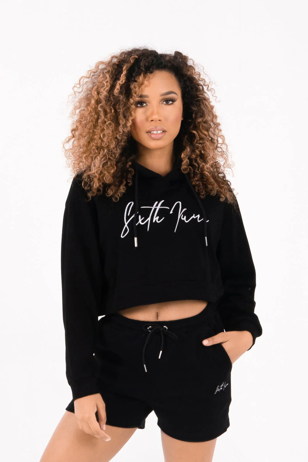 Sweatshirt capuche molletonné Noir