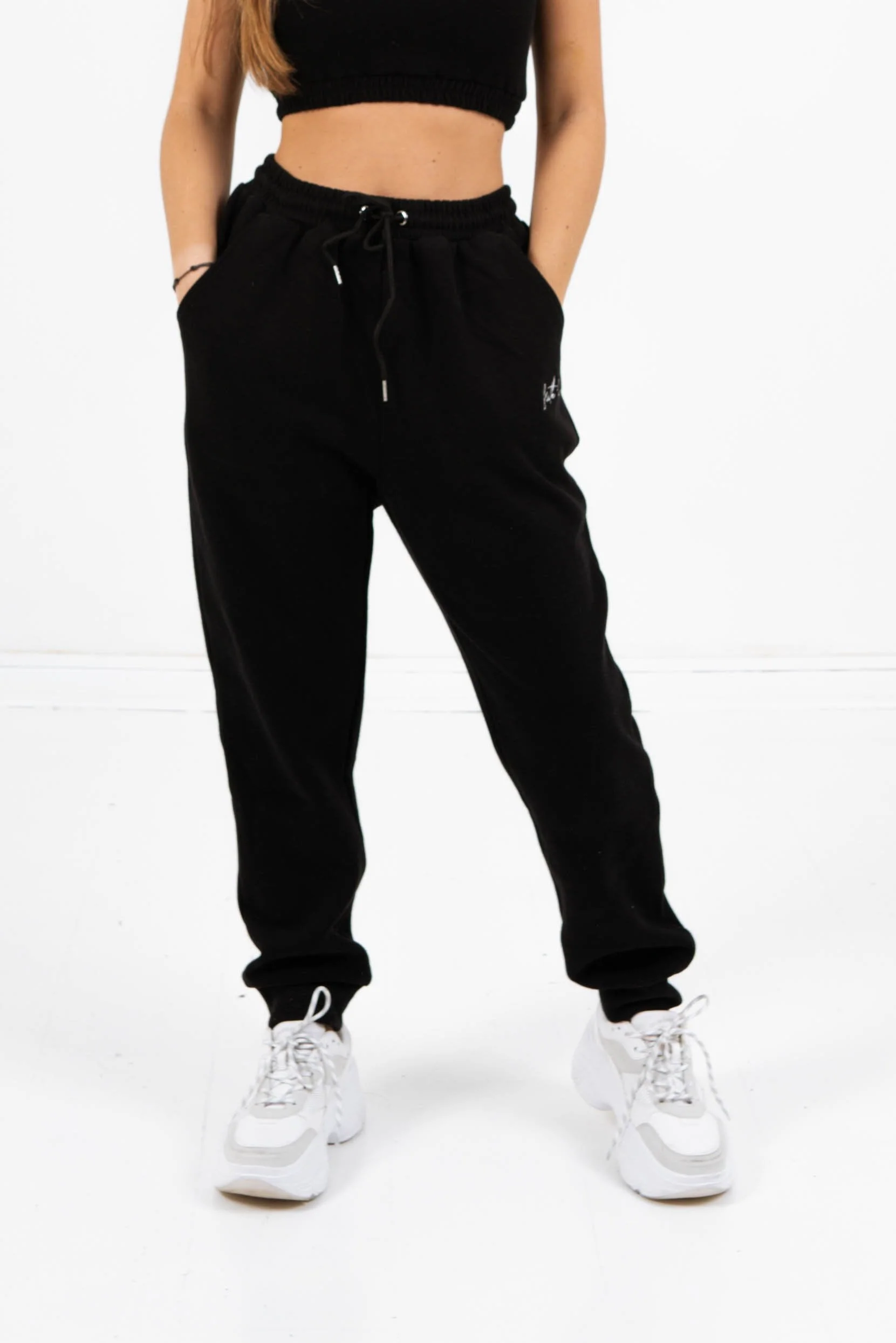 Jogging signature molletonné Noir