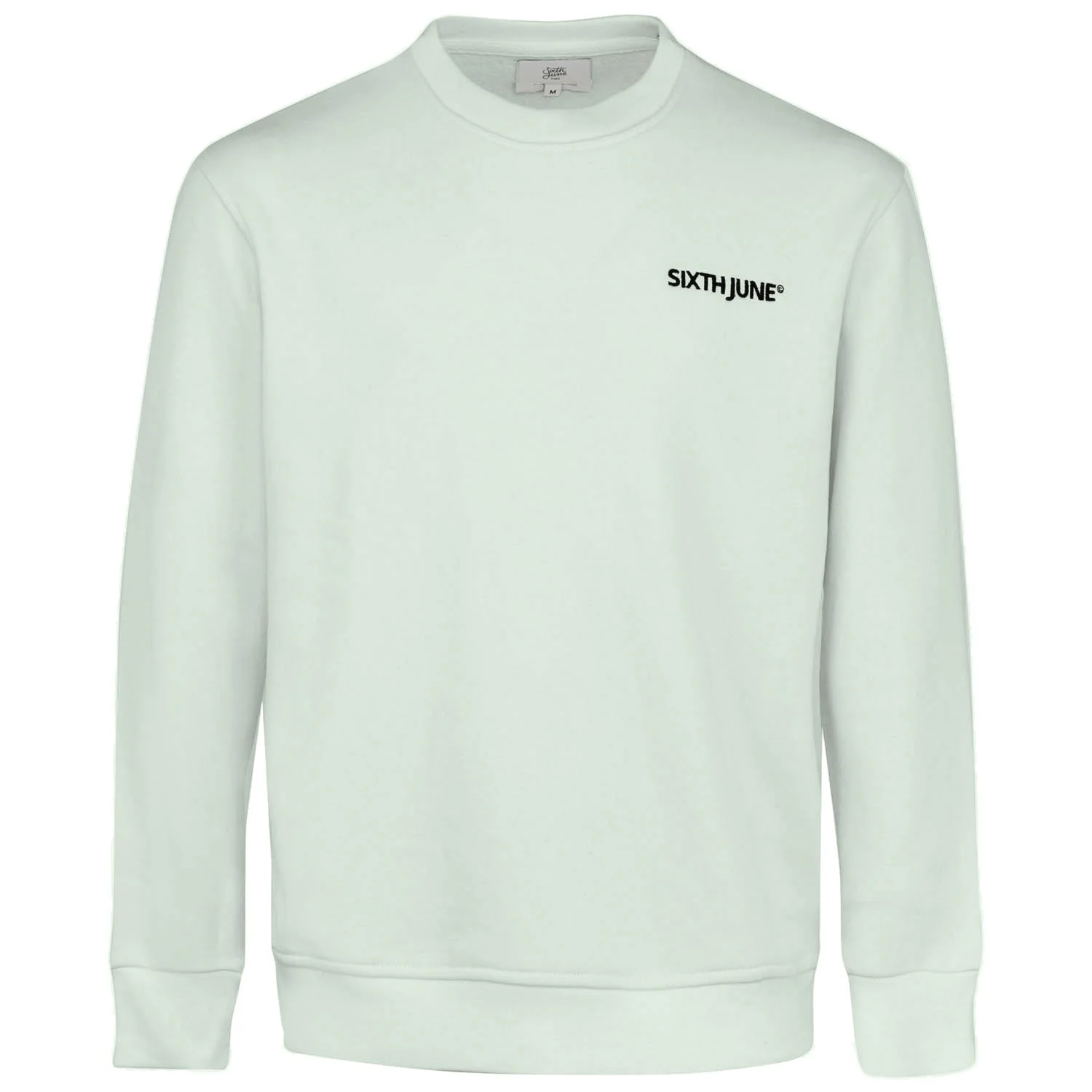 Sweatshirt soft logo brodé Vert clair - Image 8