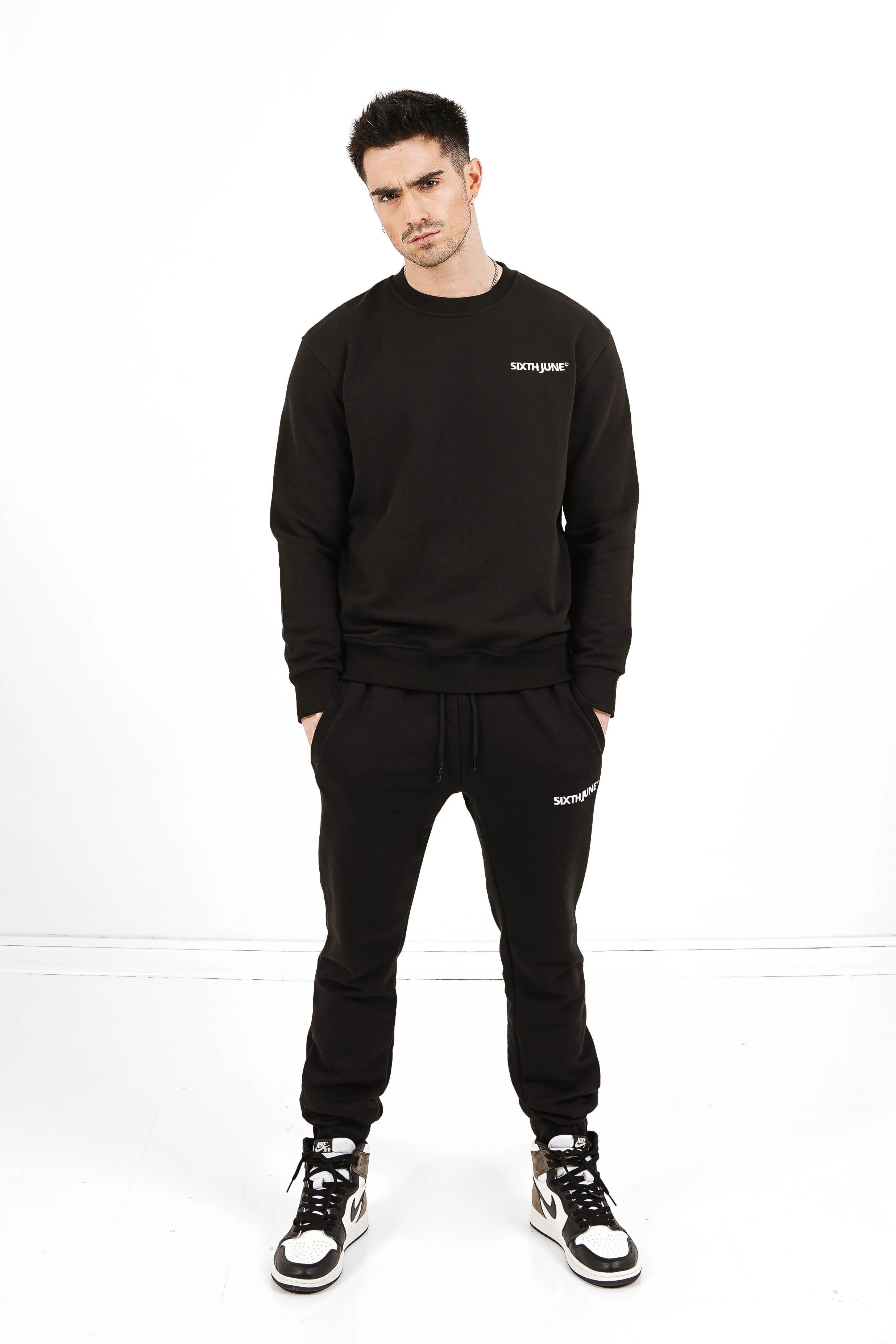 Sweatshirt soft logo brodé Noir - Image 2