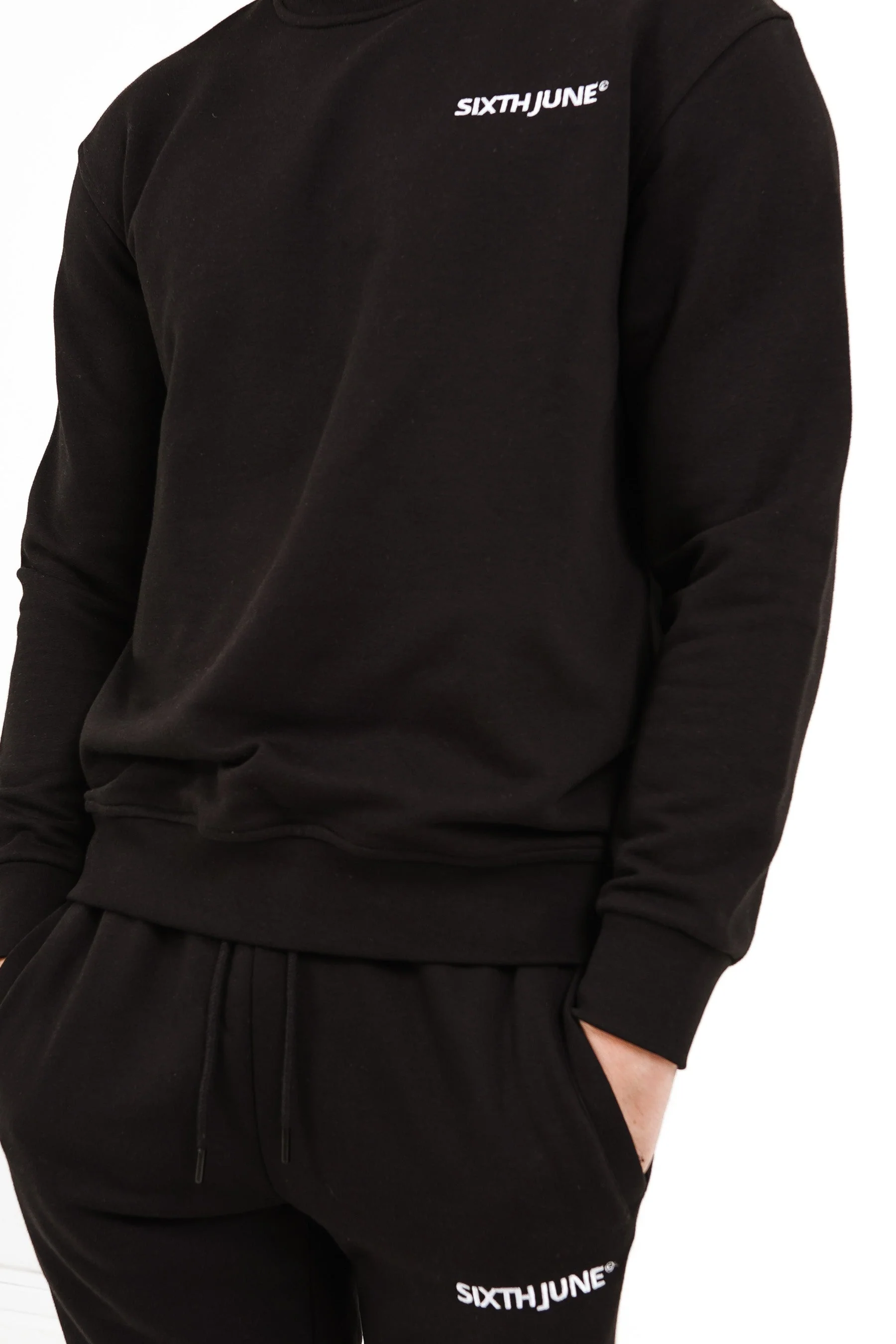 Sweatshirt soft logo brodé Noir - Image 3
