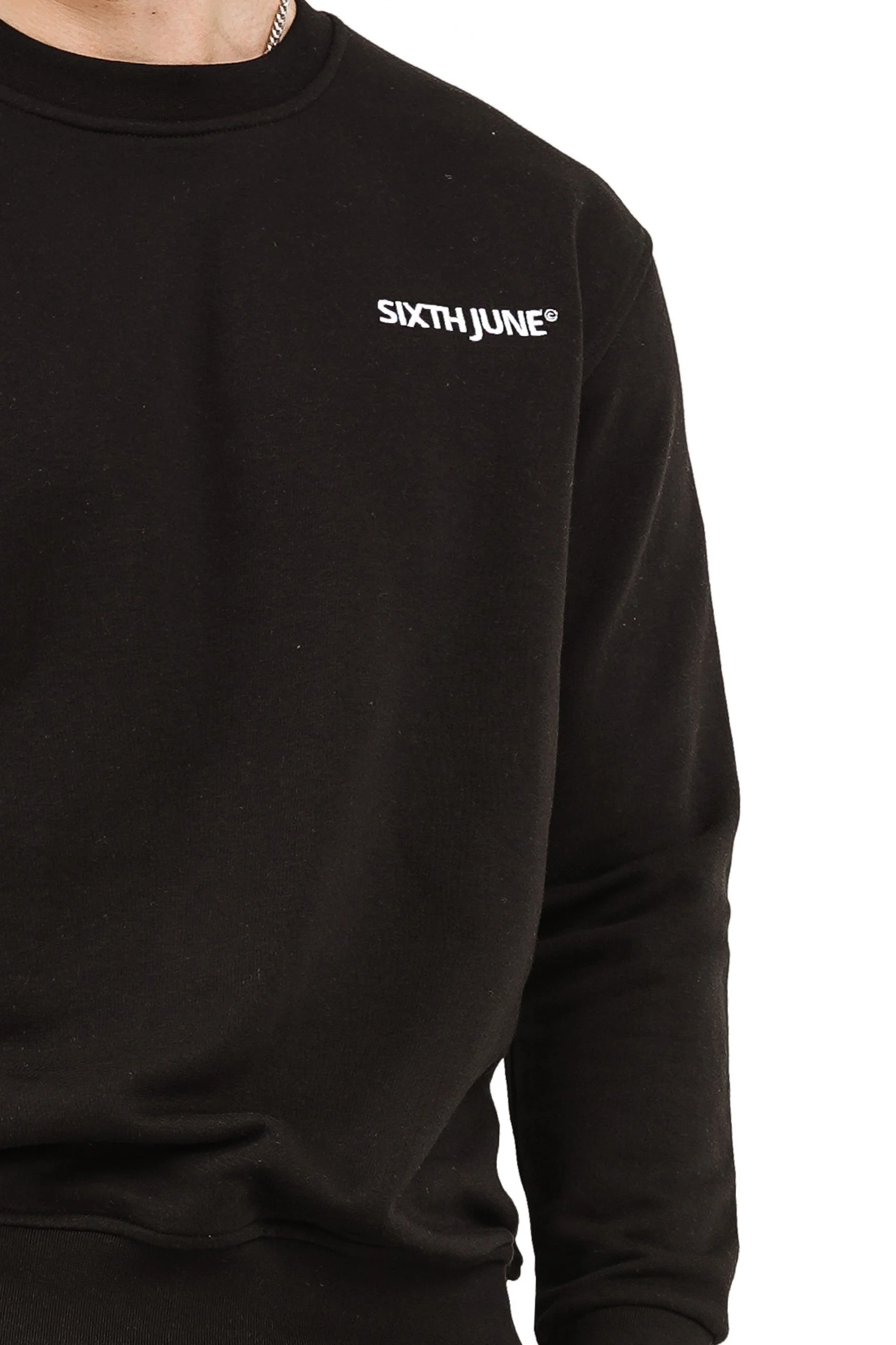 Sweatshirt soft logo brodé Noir - Image 4