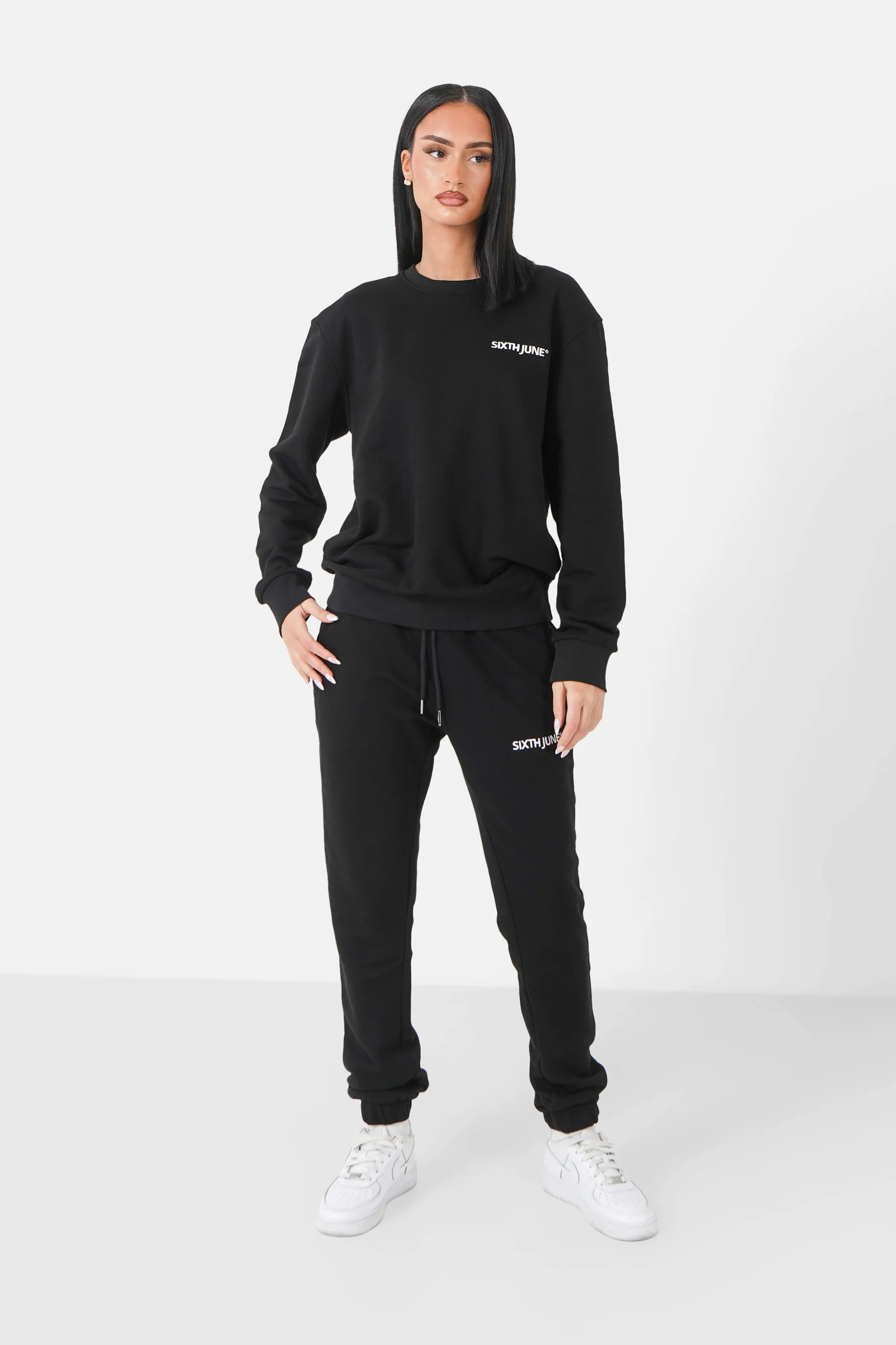 Sweatshirt soft logo brodé Noir - Image 7