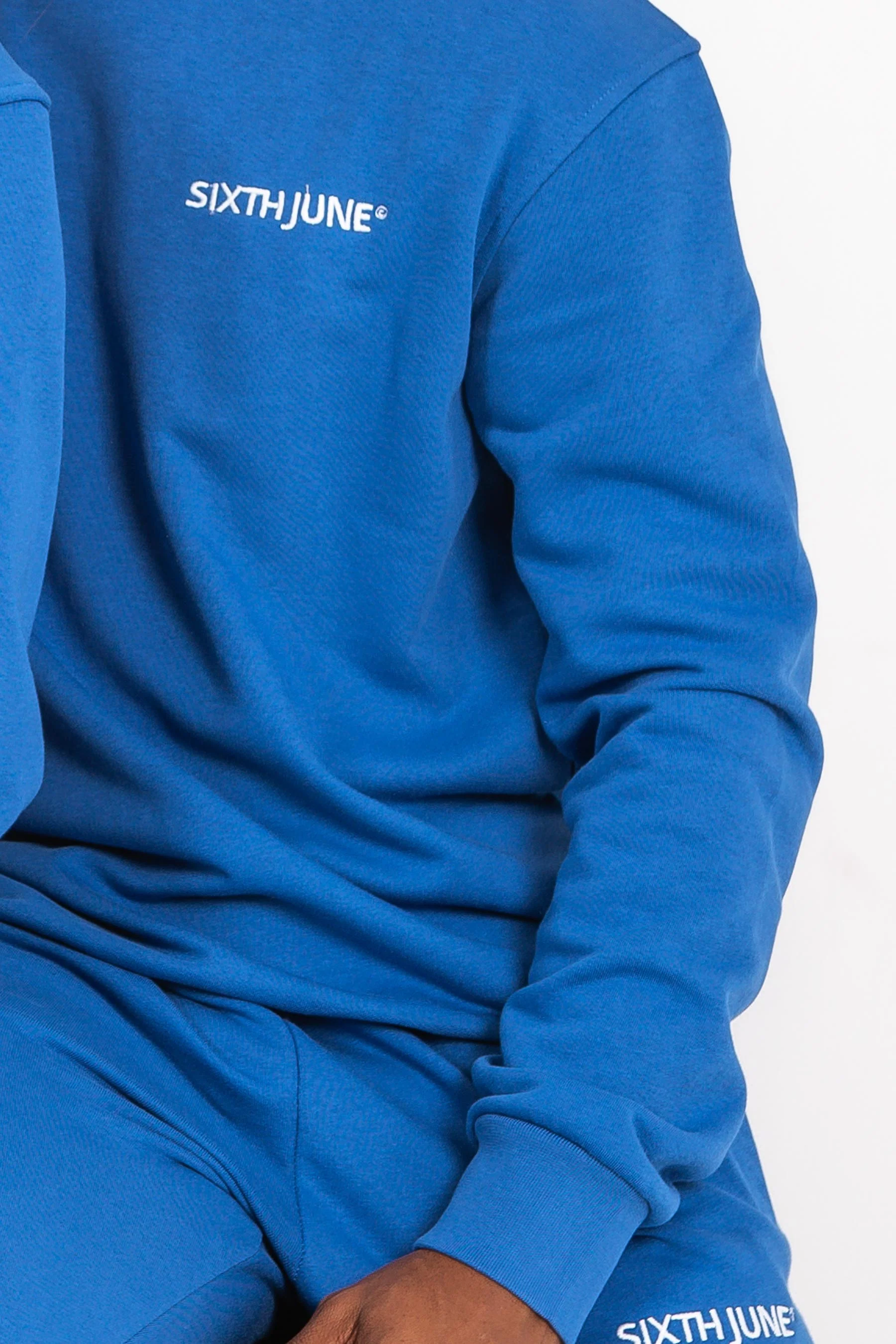 Sweatshirt soft logo brodé Bleu foncé - Image 3