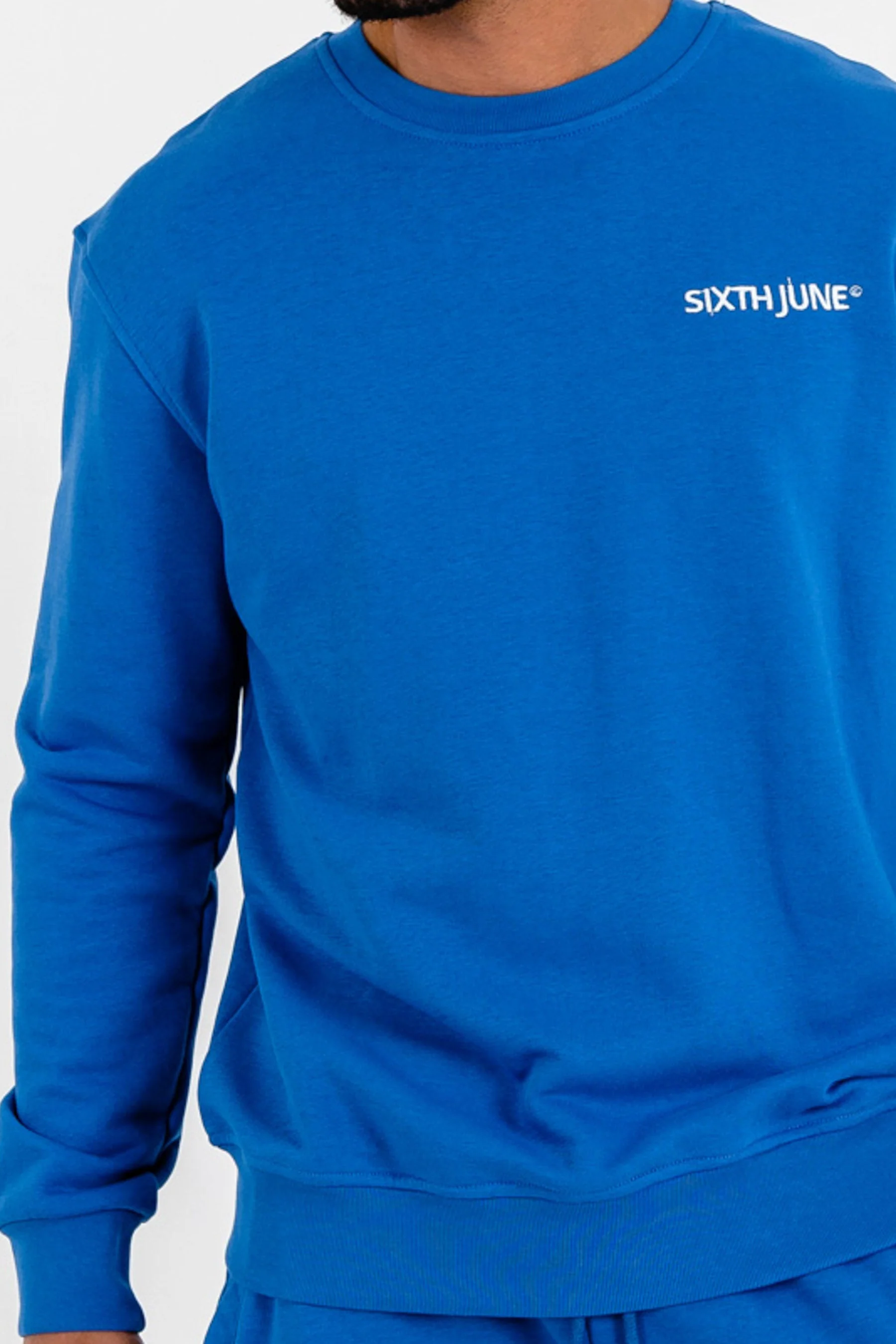Sweatshirt soft logo brodé Bleu foncé - Image 4