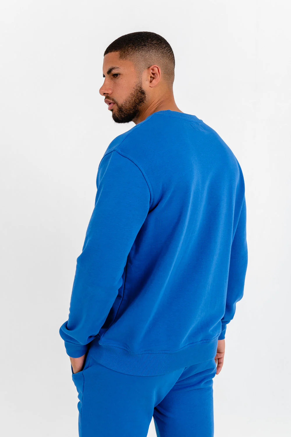 Sweatshirt soft logo brodé Bleu foncé - Image 5