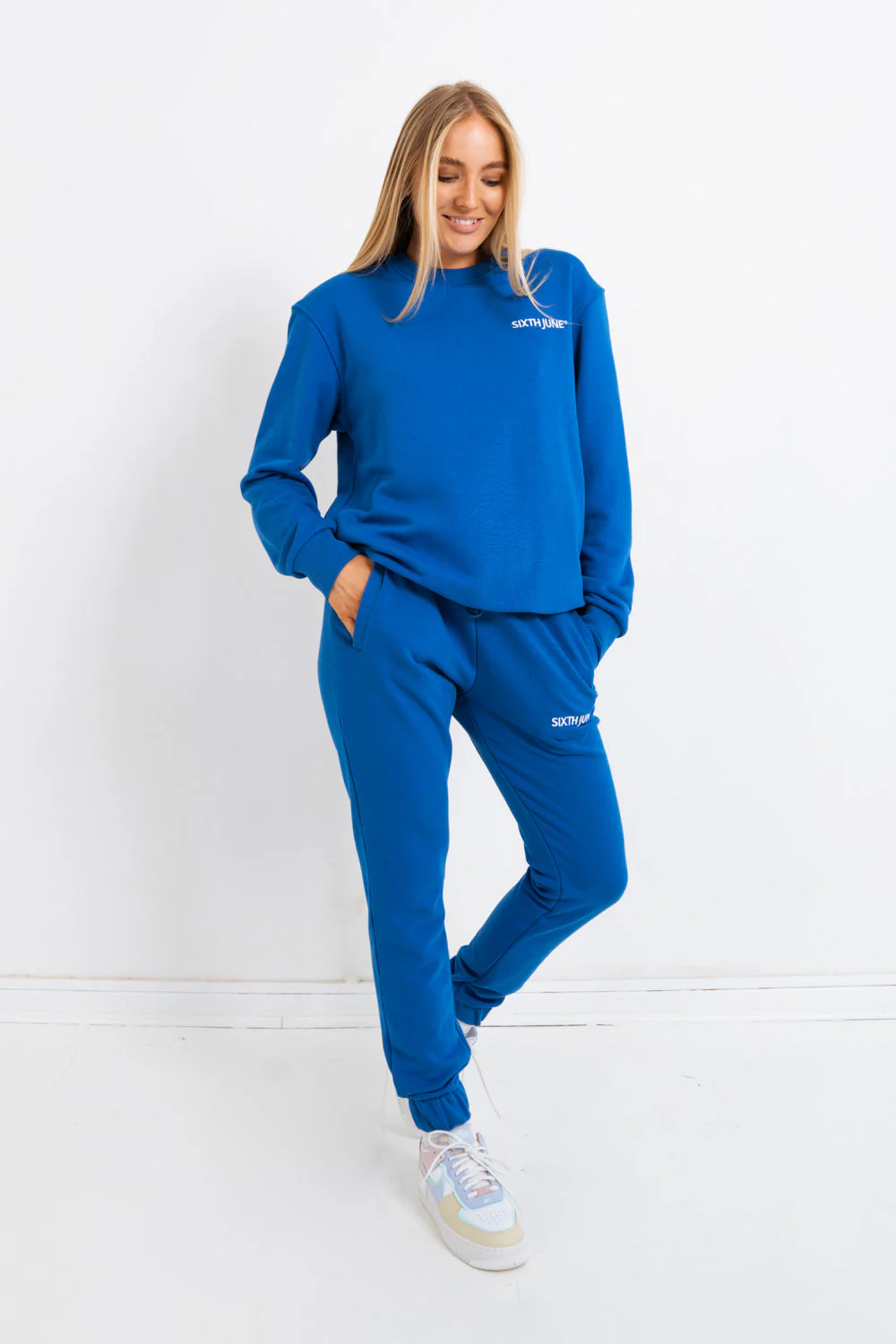 Sweatshirt soft logo brodé Bleu foncé - Image 6
