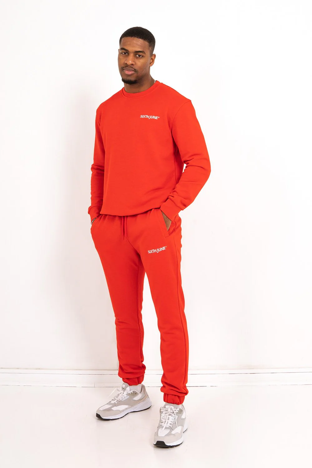 Sweatshirt soft logo brodé Rouge - Image 2