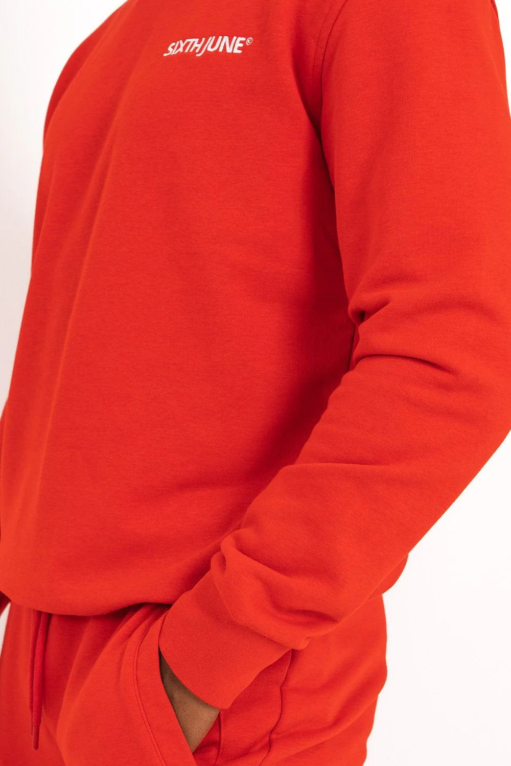 Sweatshirt soft logo brodé Rouge - Image 3