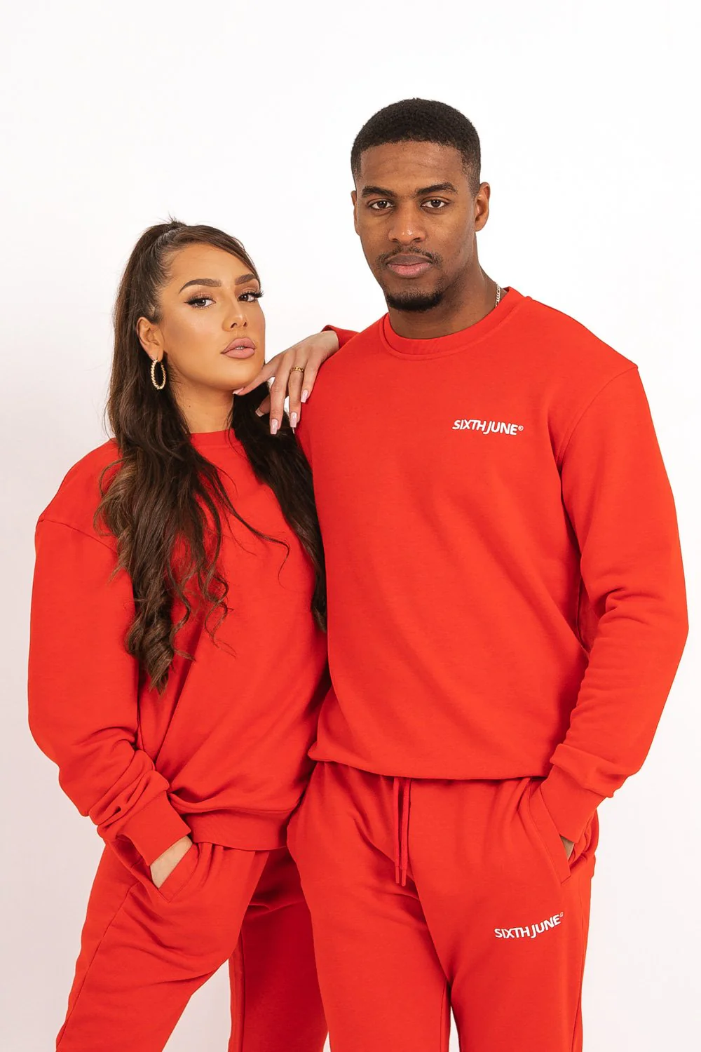 Sweatshirt soft logo brodé Rouge - Image 7