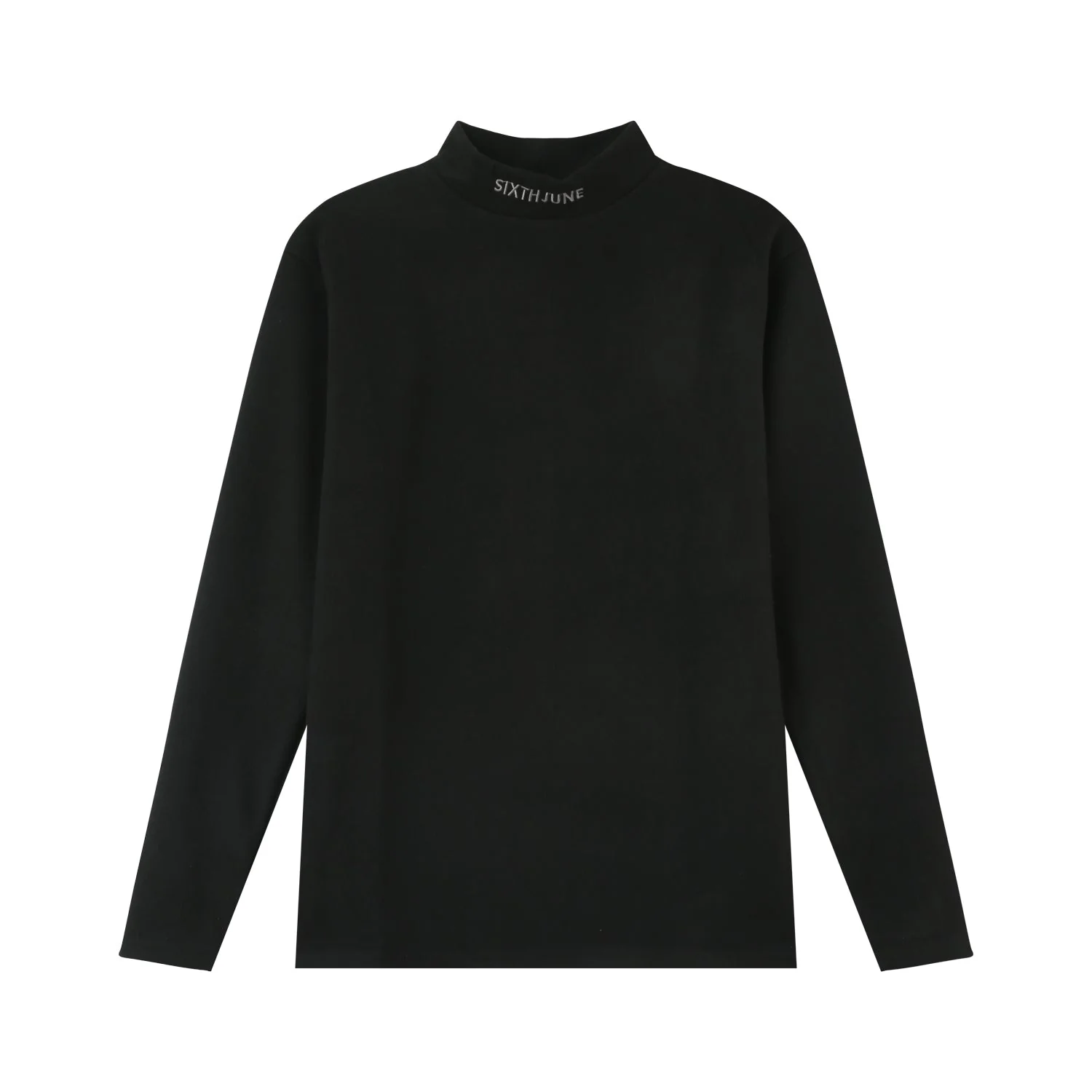 Pull maille logo brodé Noir - Image 6