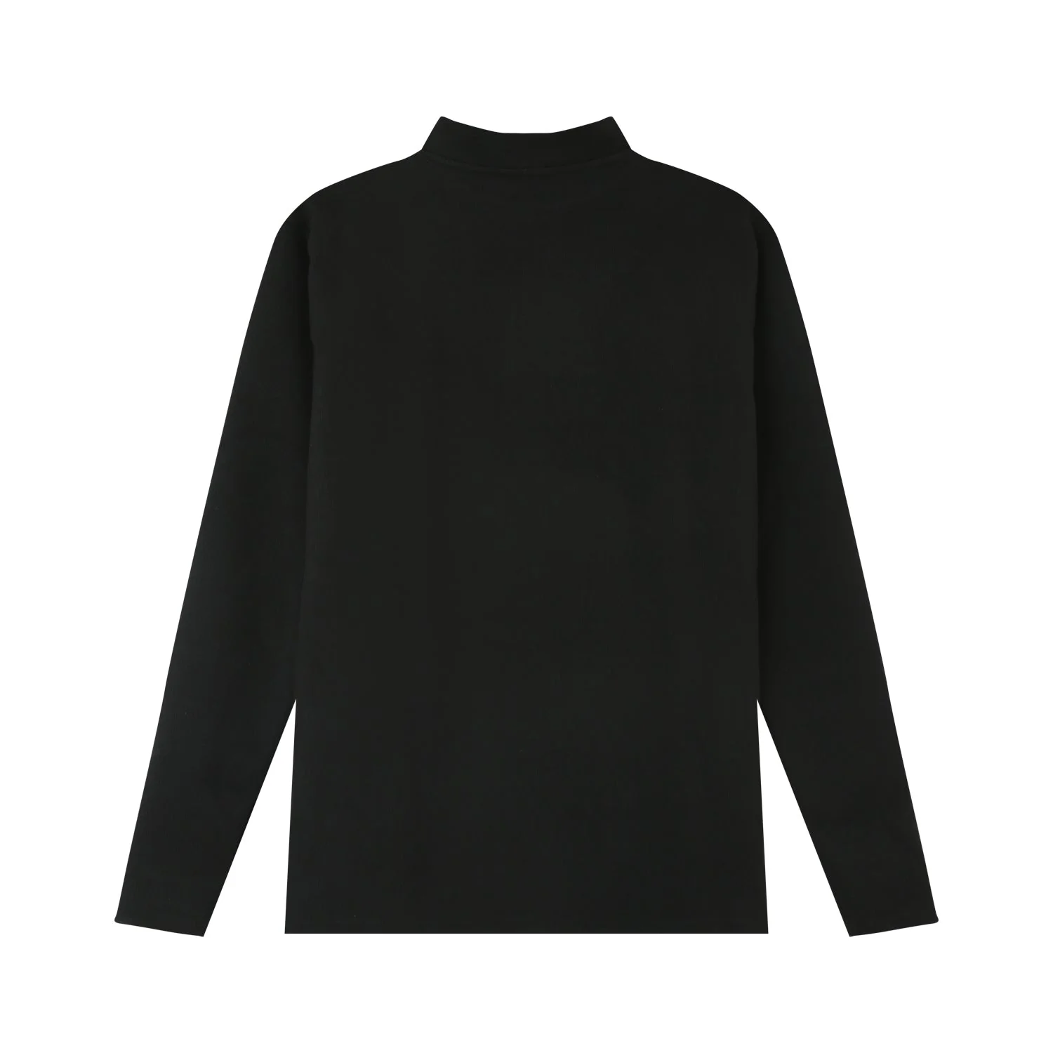 Pull maille logo brodé Noir - Image 7