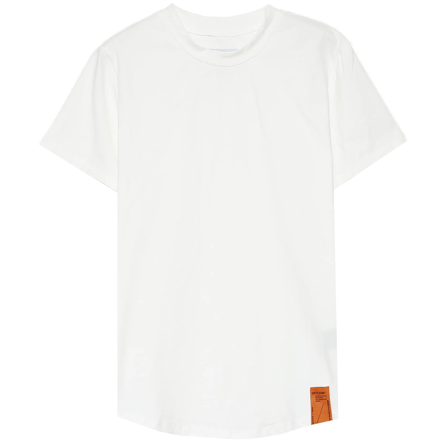 T-shirt moulant uni Blanc - Image 5