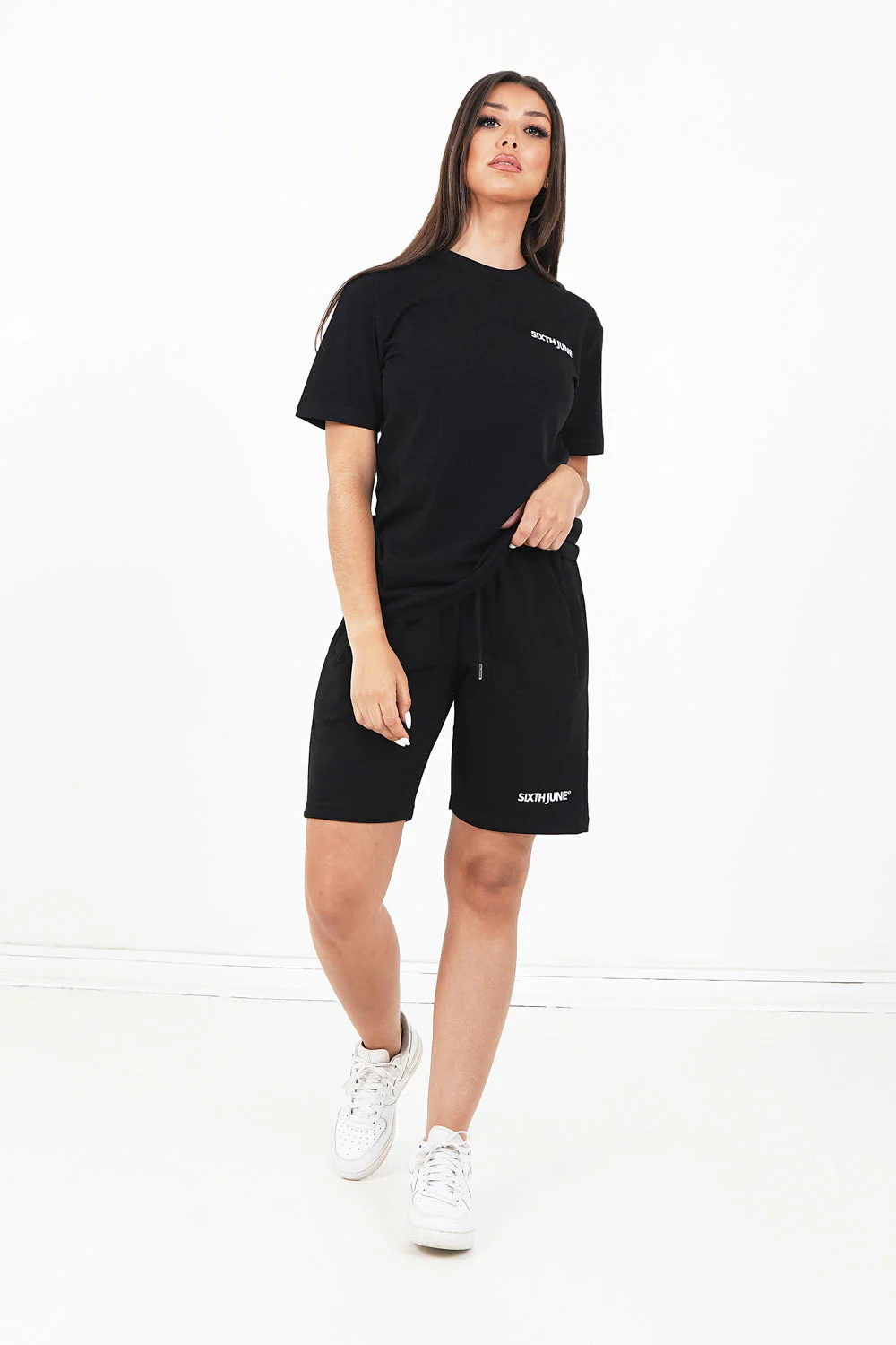 T-shirt soft logo brodé Noir - Image 6