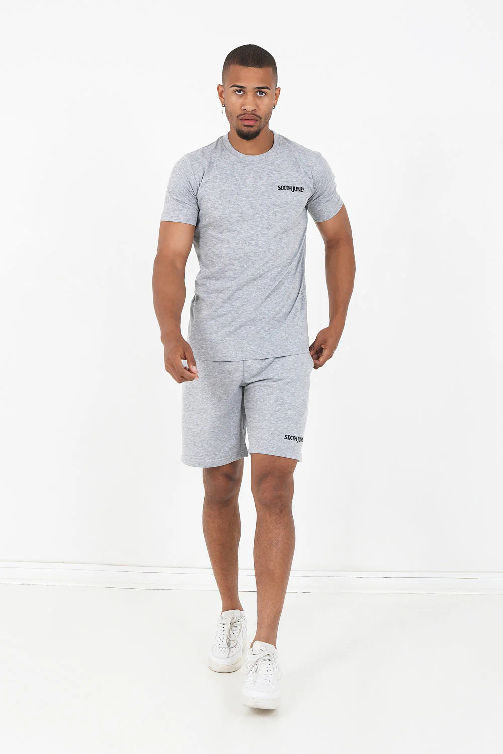 T-shirt soft logo brodé Gris - Image 2