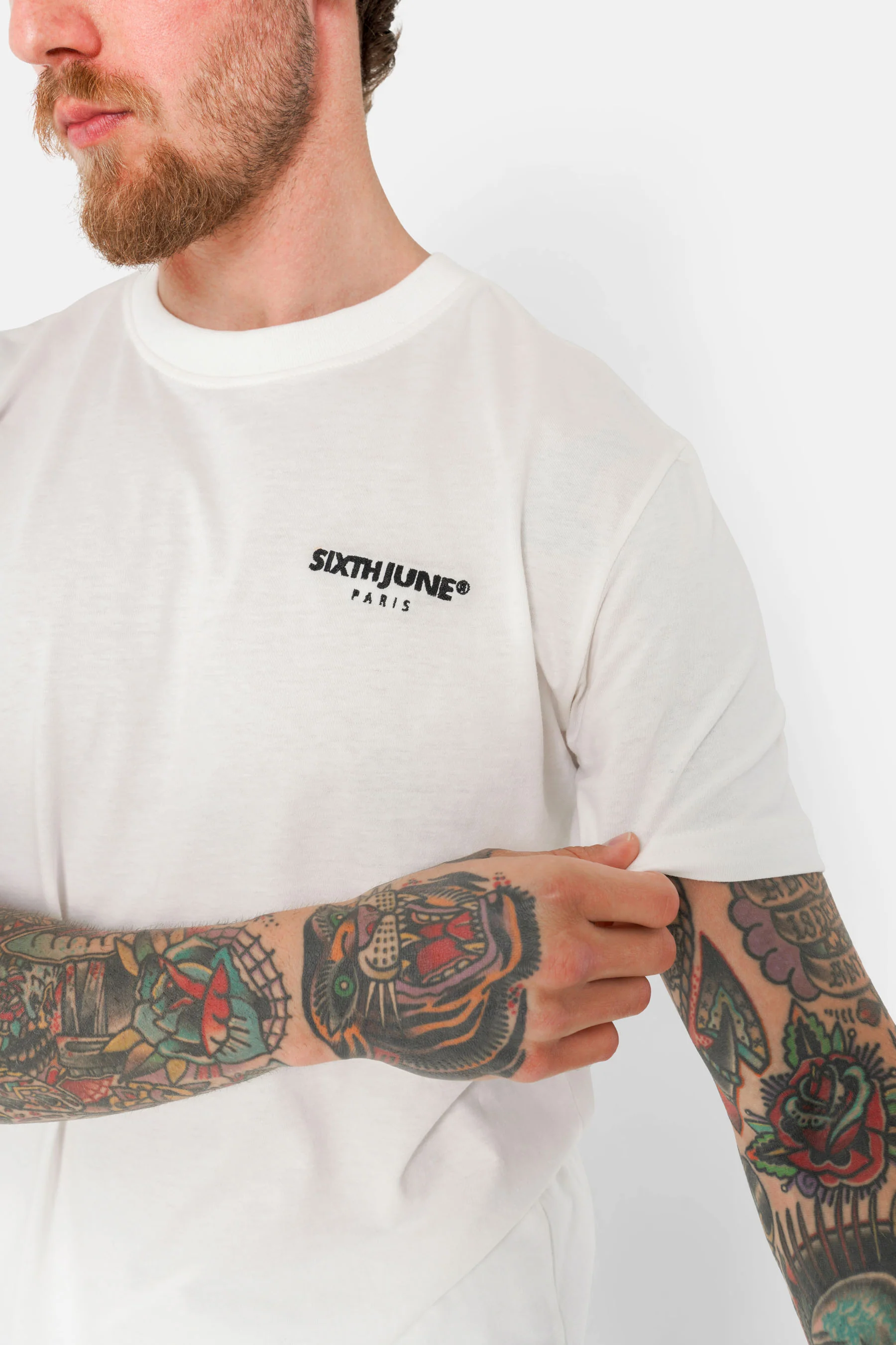 T-shirt soft logo brodé Blanc - Image 3