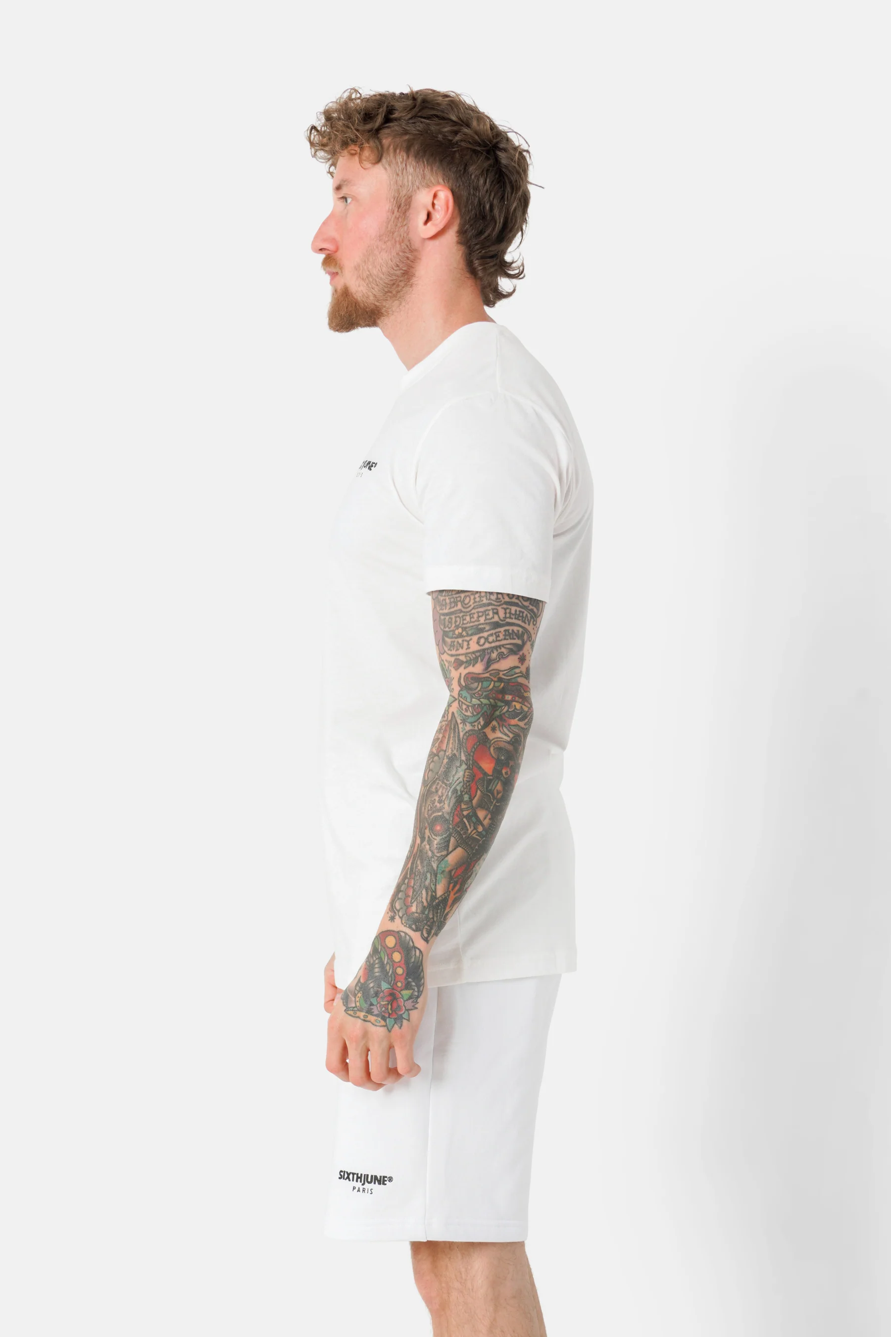 T-shirt soft logo brodé Blanc - Image 4