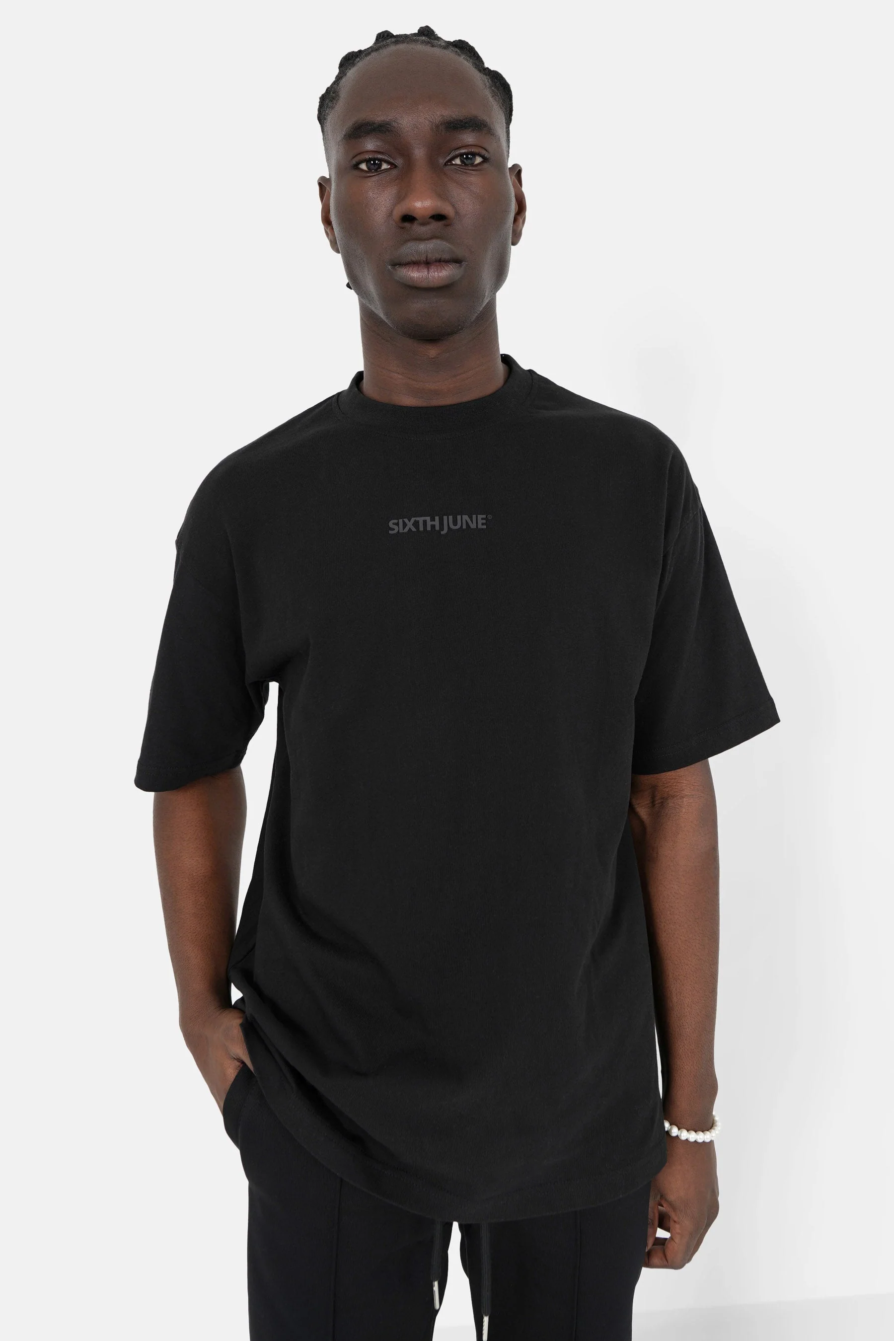 T-shirt logo gomme Noir