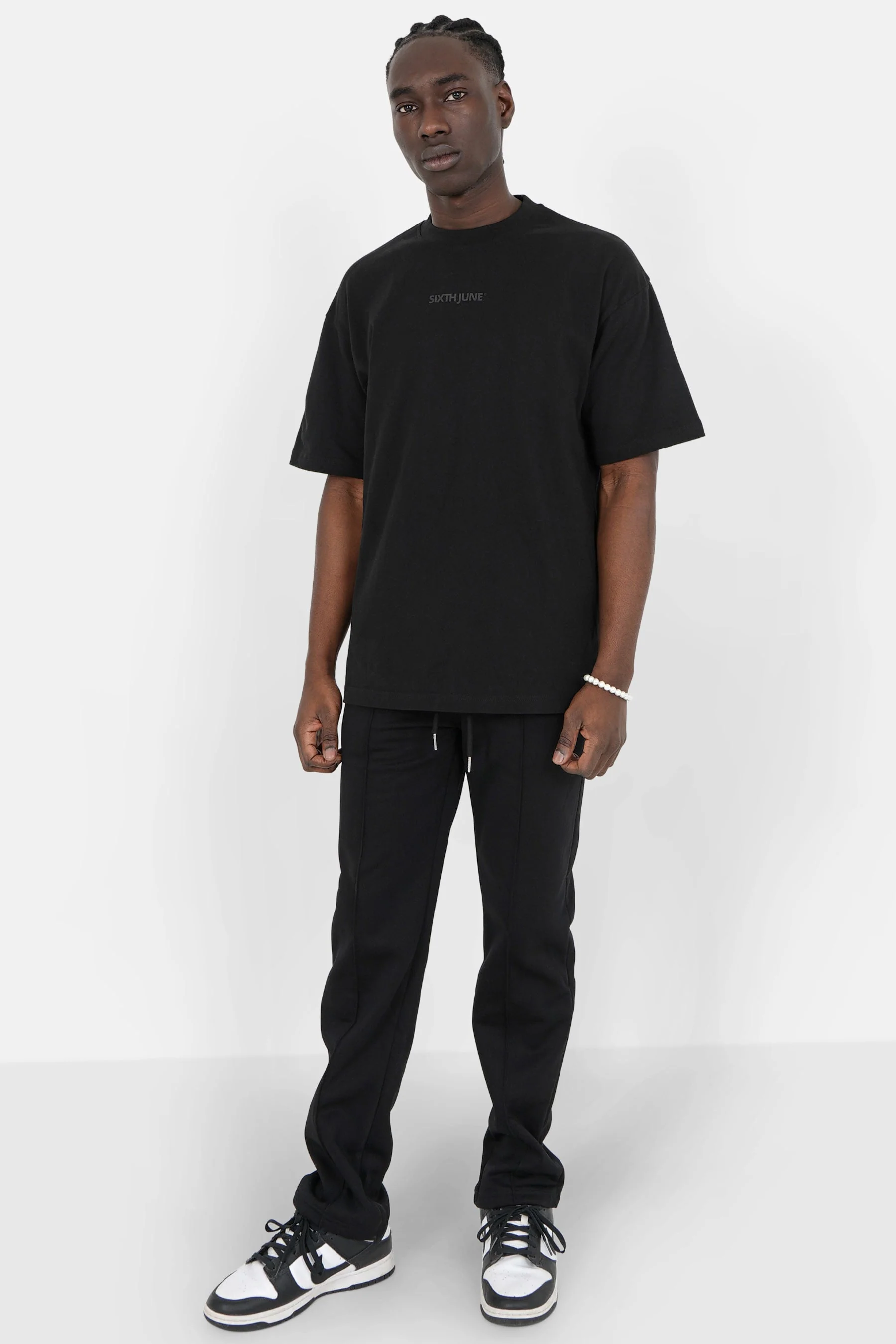T-shirt logo gomme Noir - Image 2