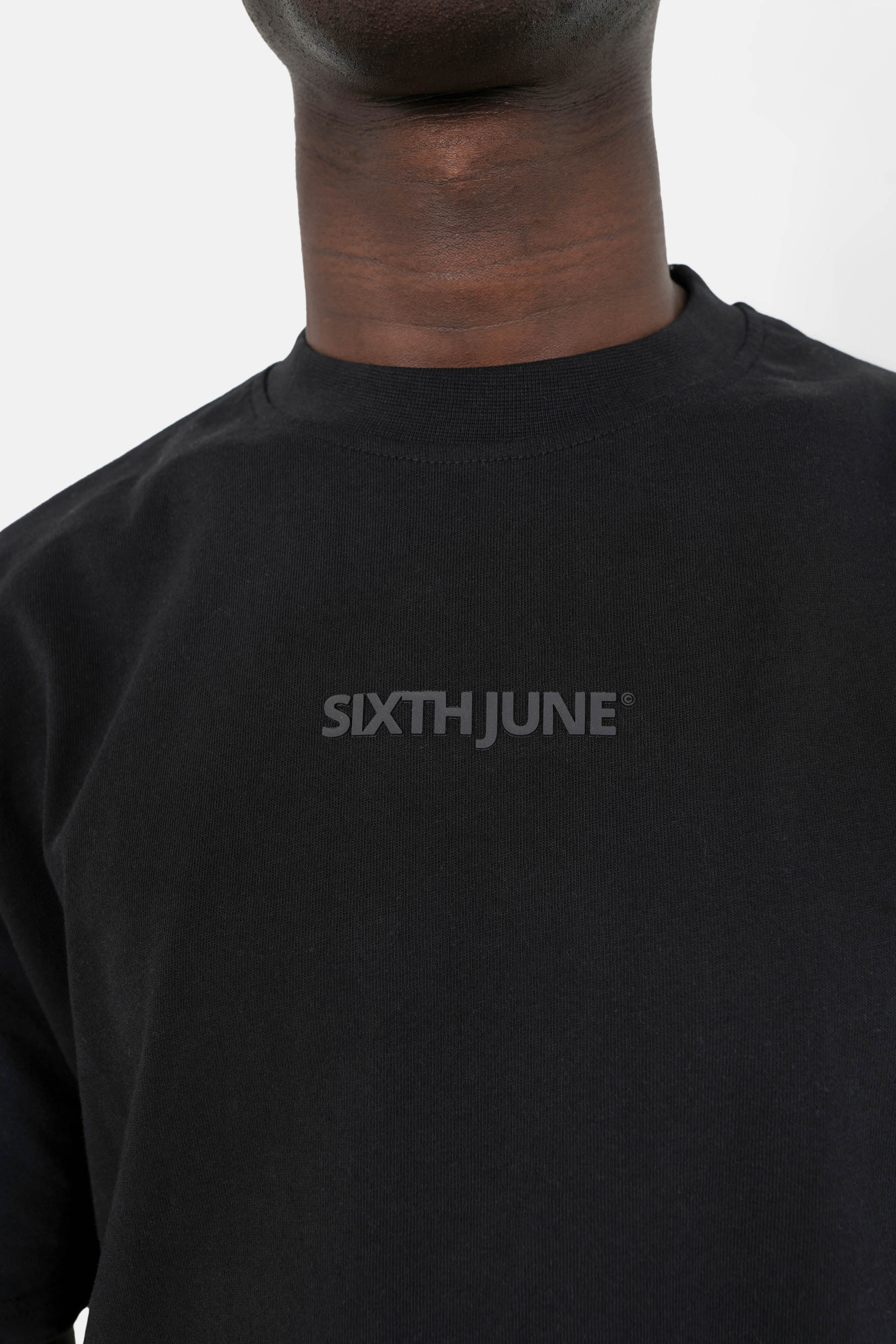 T-shirt logo gomme Noir - Image 3