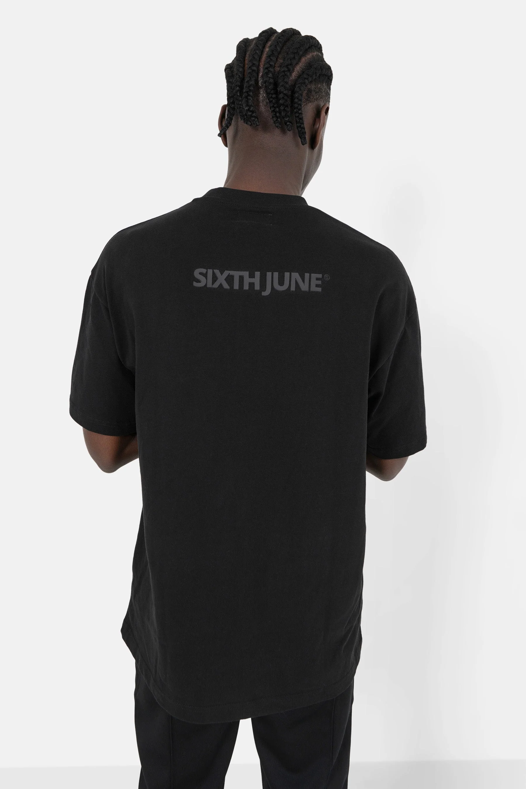 T-shirt logo gomme Noir - Image 5