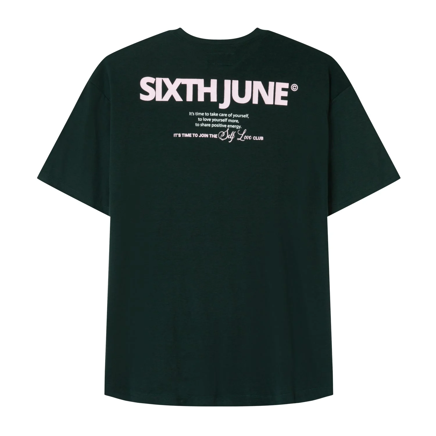 T-shirt long logo court Vert foncé - Image 6
