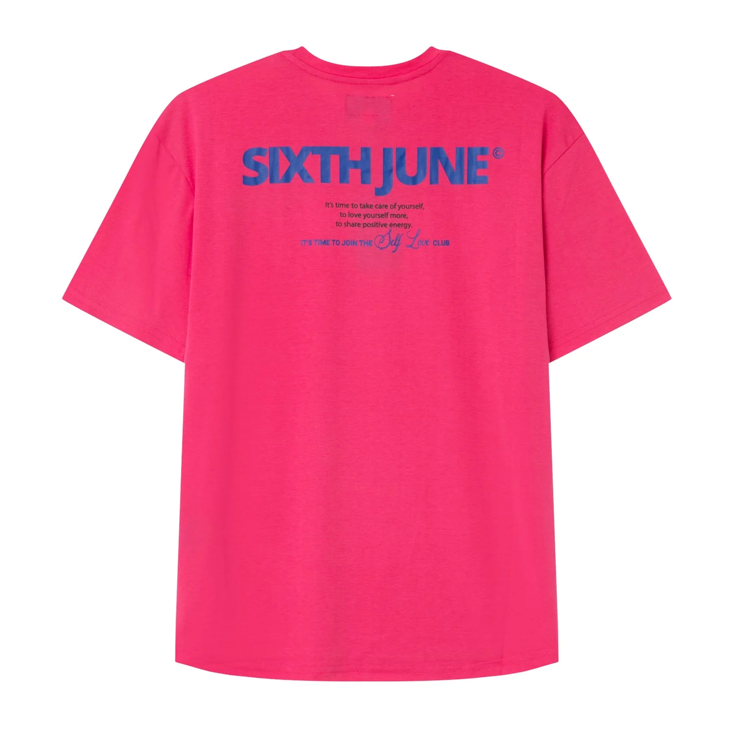 T-shirt long logo court Rose foncé - Image 6