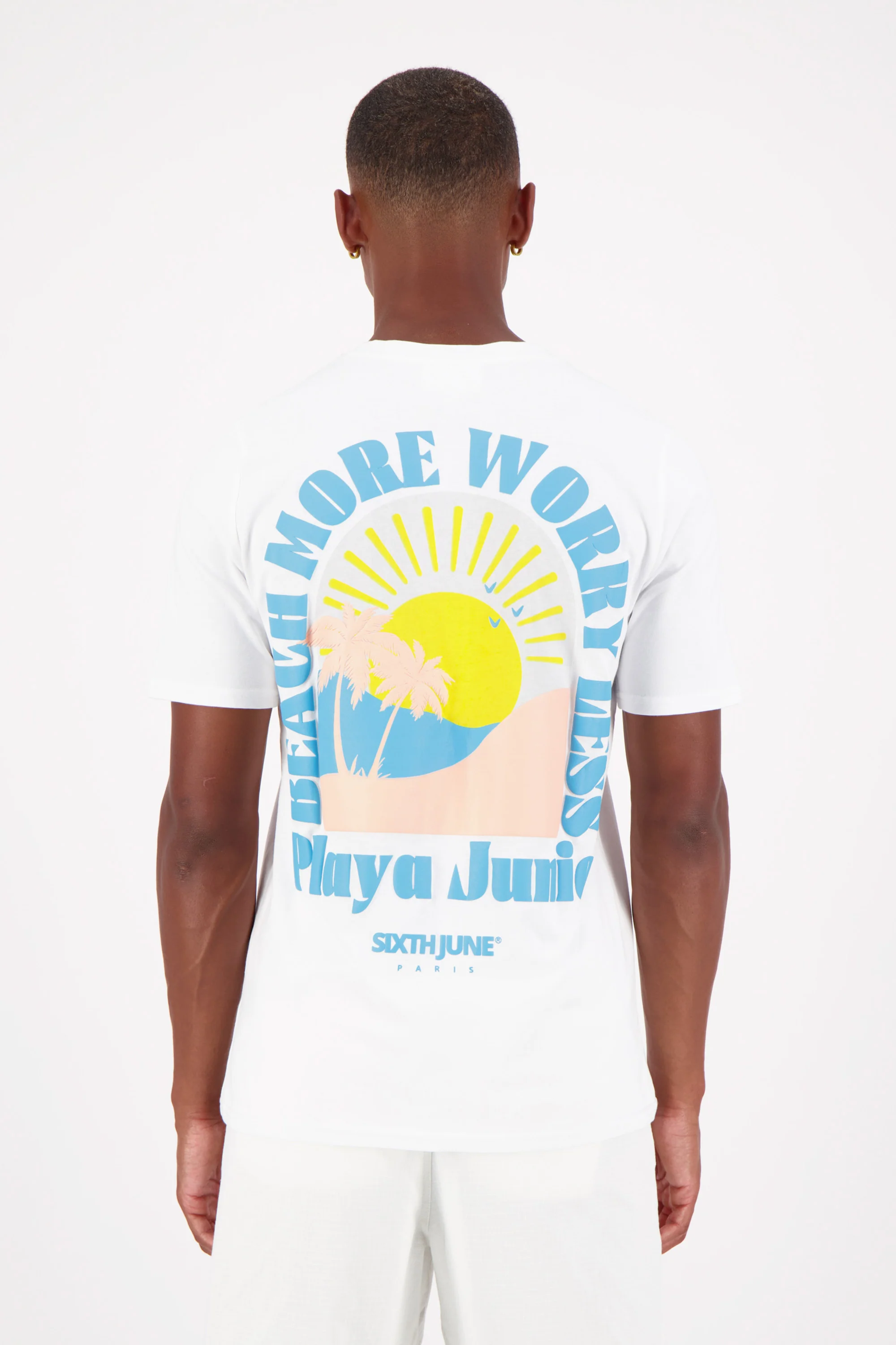 BEACH printed s/s t-shirt