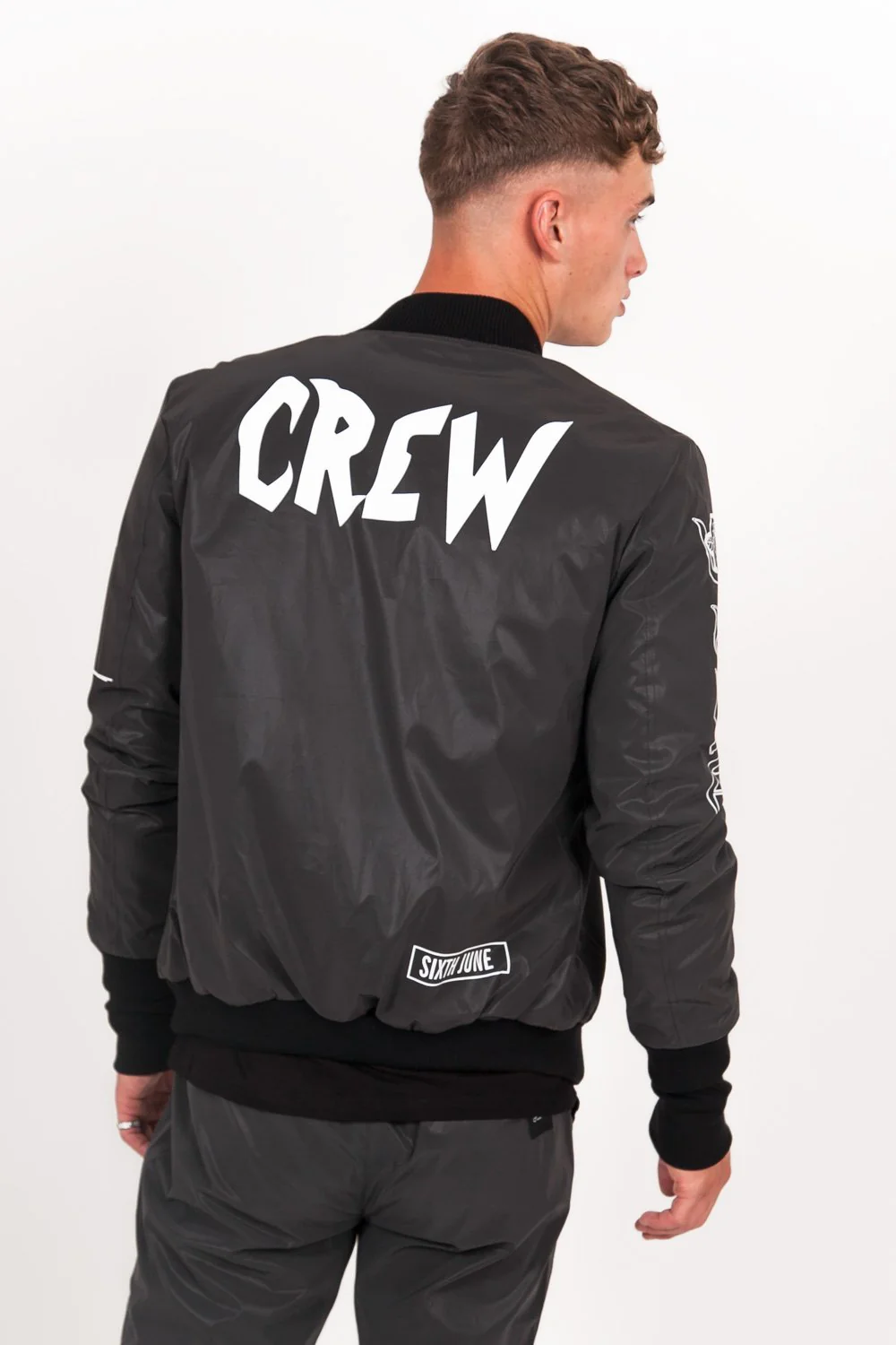 Bomber réfléchissant Crew noir - Image 5