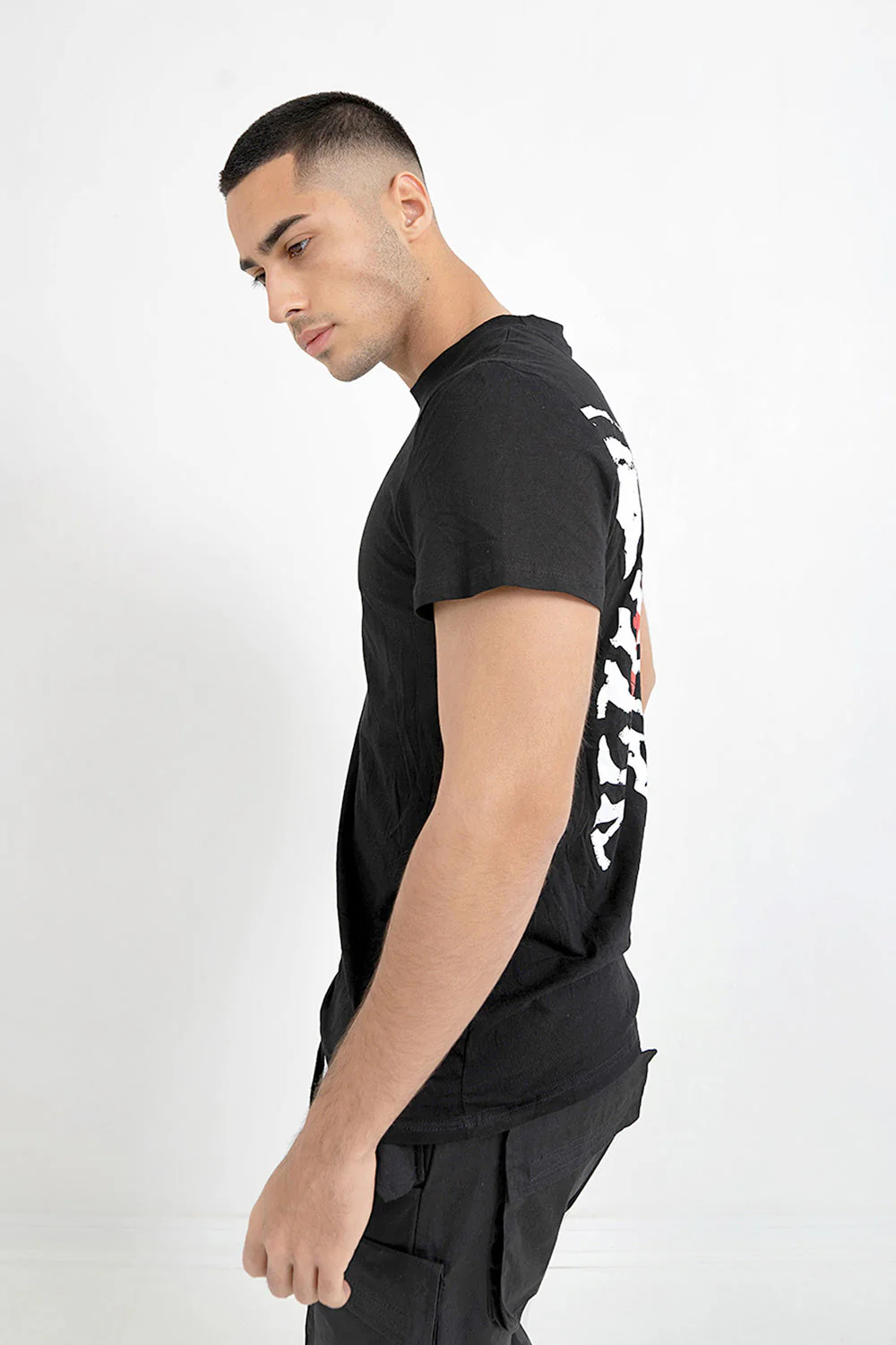 T-shirt squelette arrière Noir - Image 3