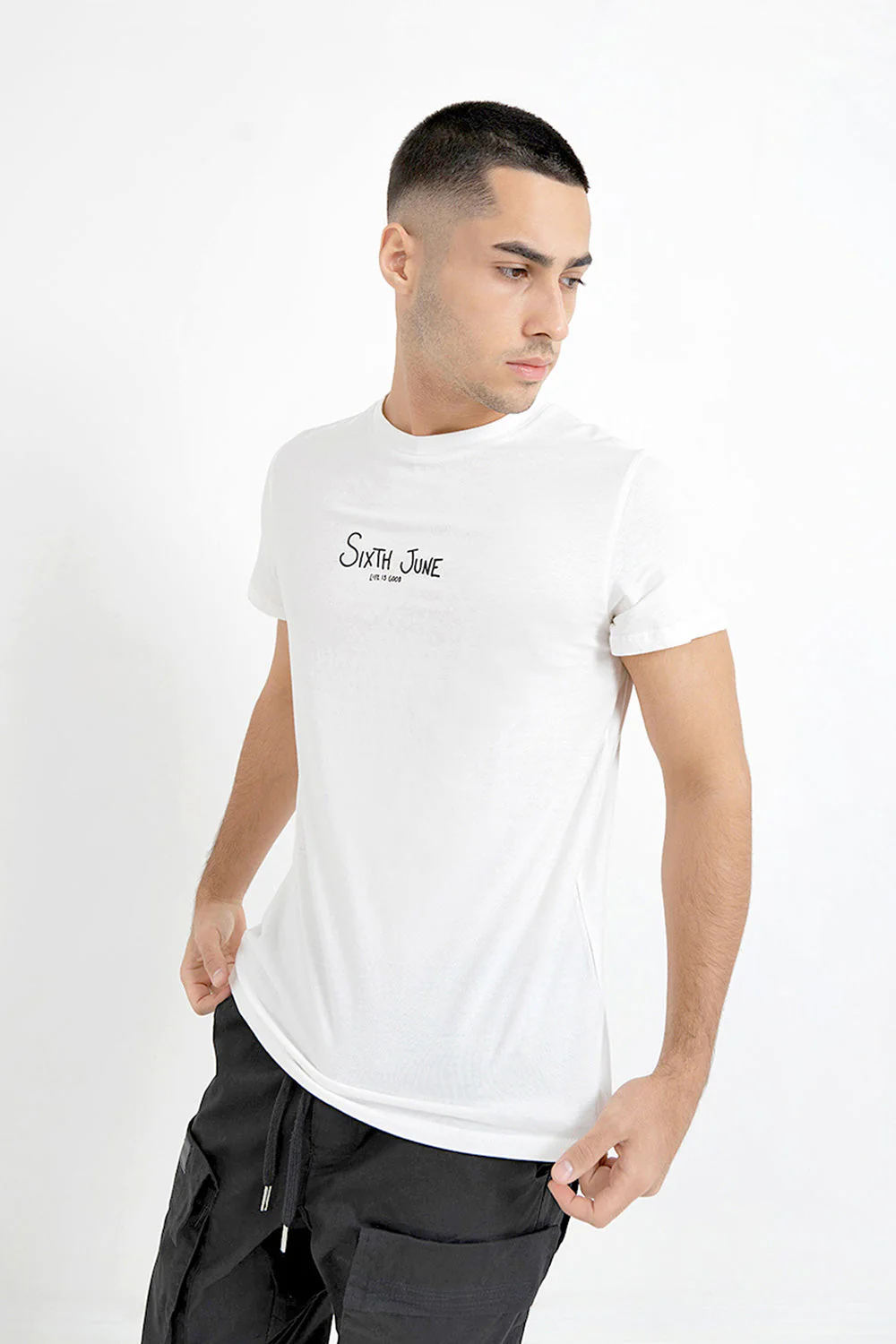 T-shirt squelette arrière Blanc - Image 3