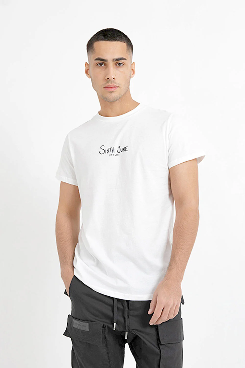 T-shirt squelette arrière Blanc - Image 4