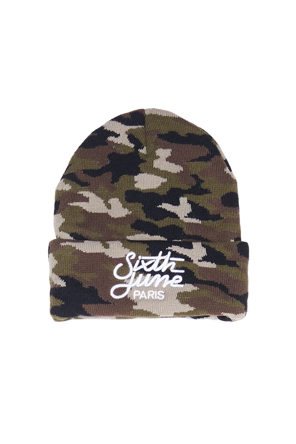 Bonnet camouflage logo vert