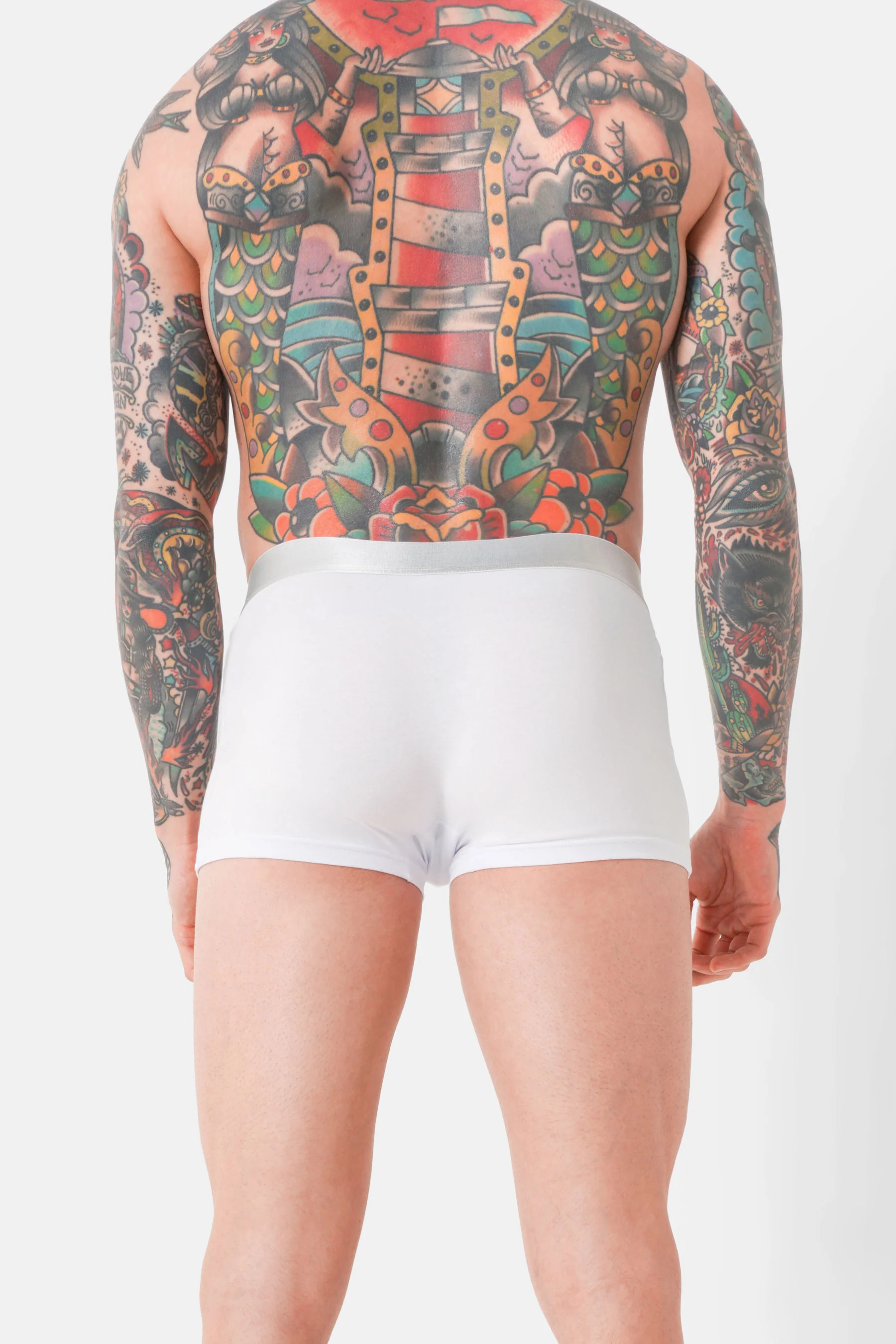 Boxer uni texte Blanc - Image 4