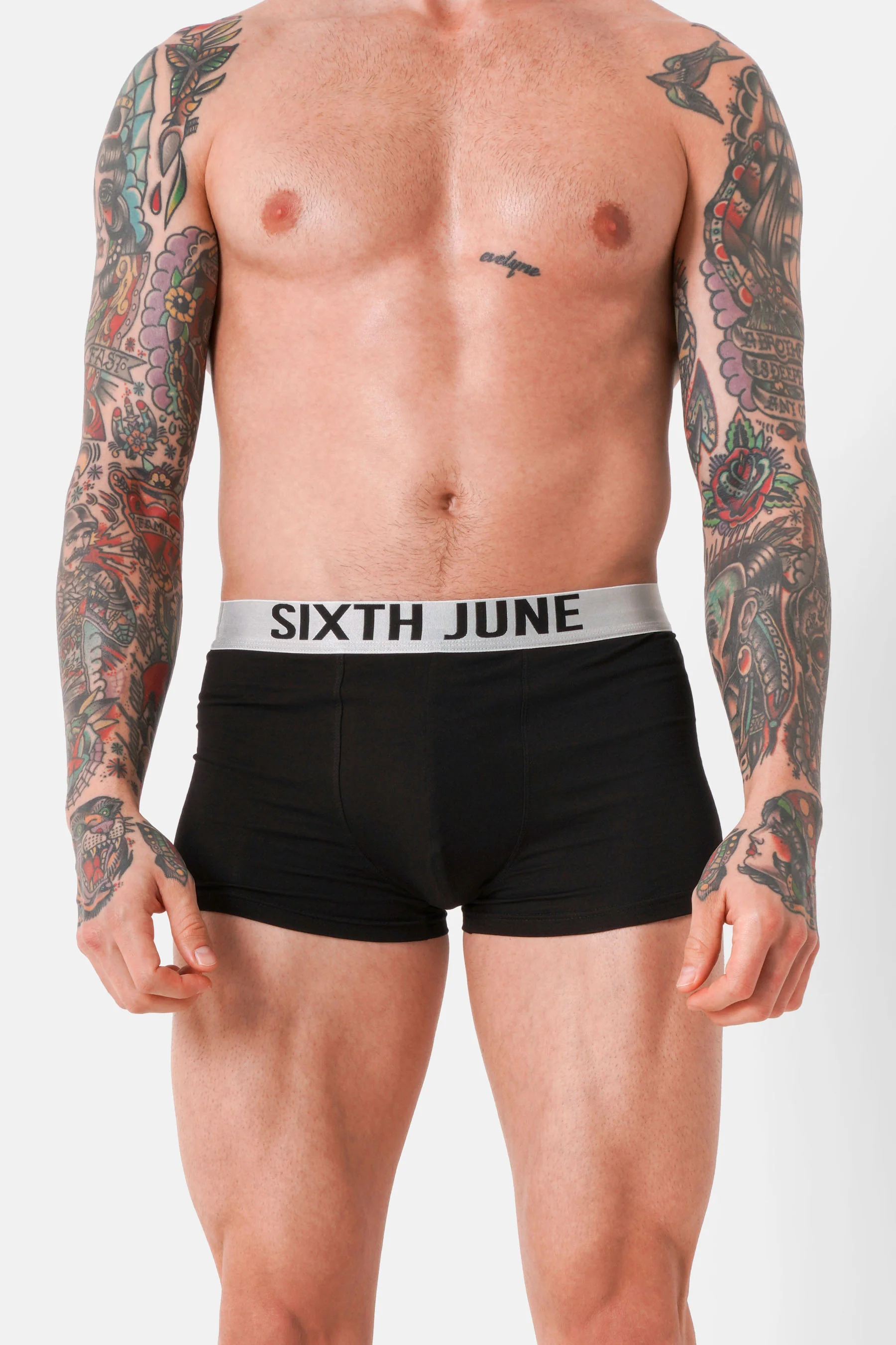 Boxer uni texte Noir - Image 2