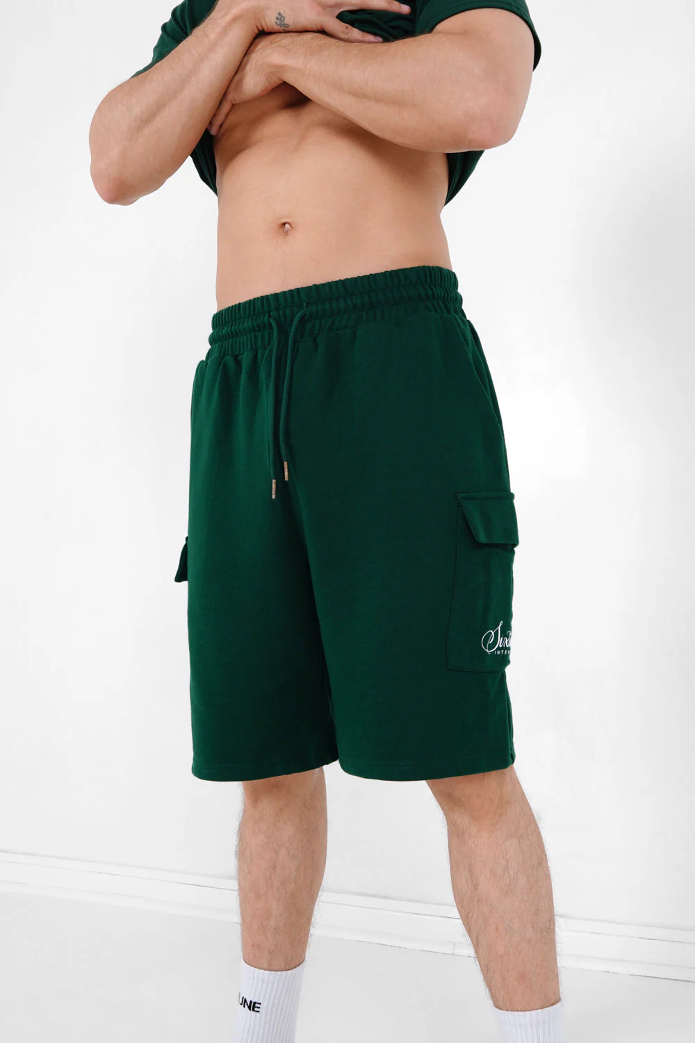 Short logo signature Vert foncé