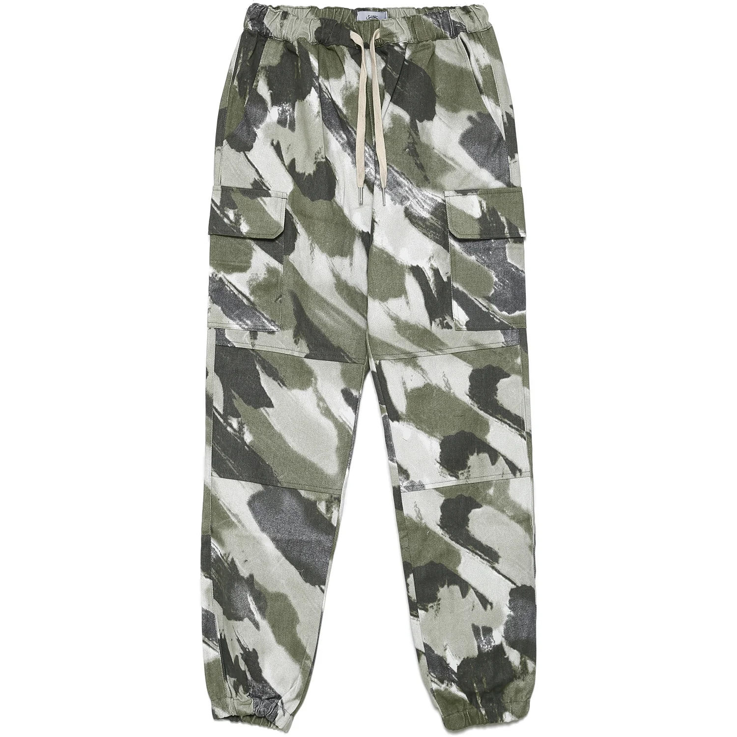 Pantalon camouflage cargo vert