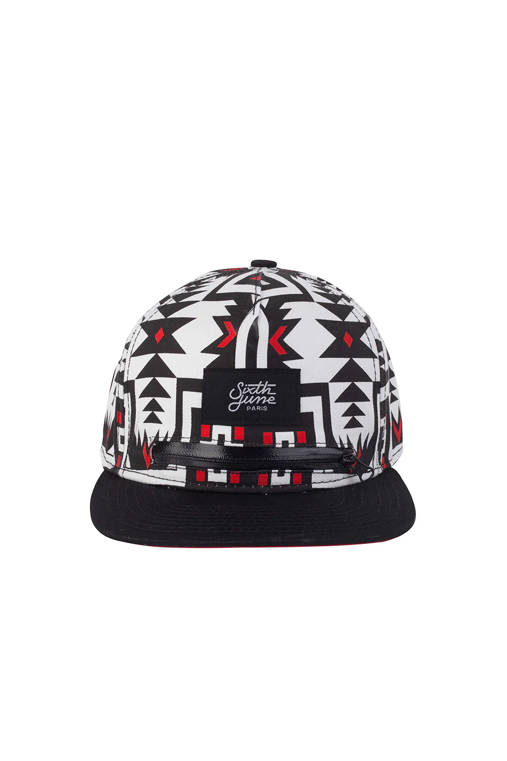 Casquette aztèque motif blanc