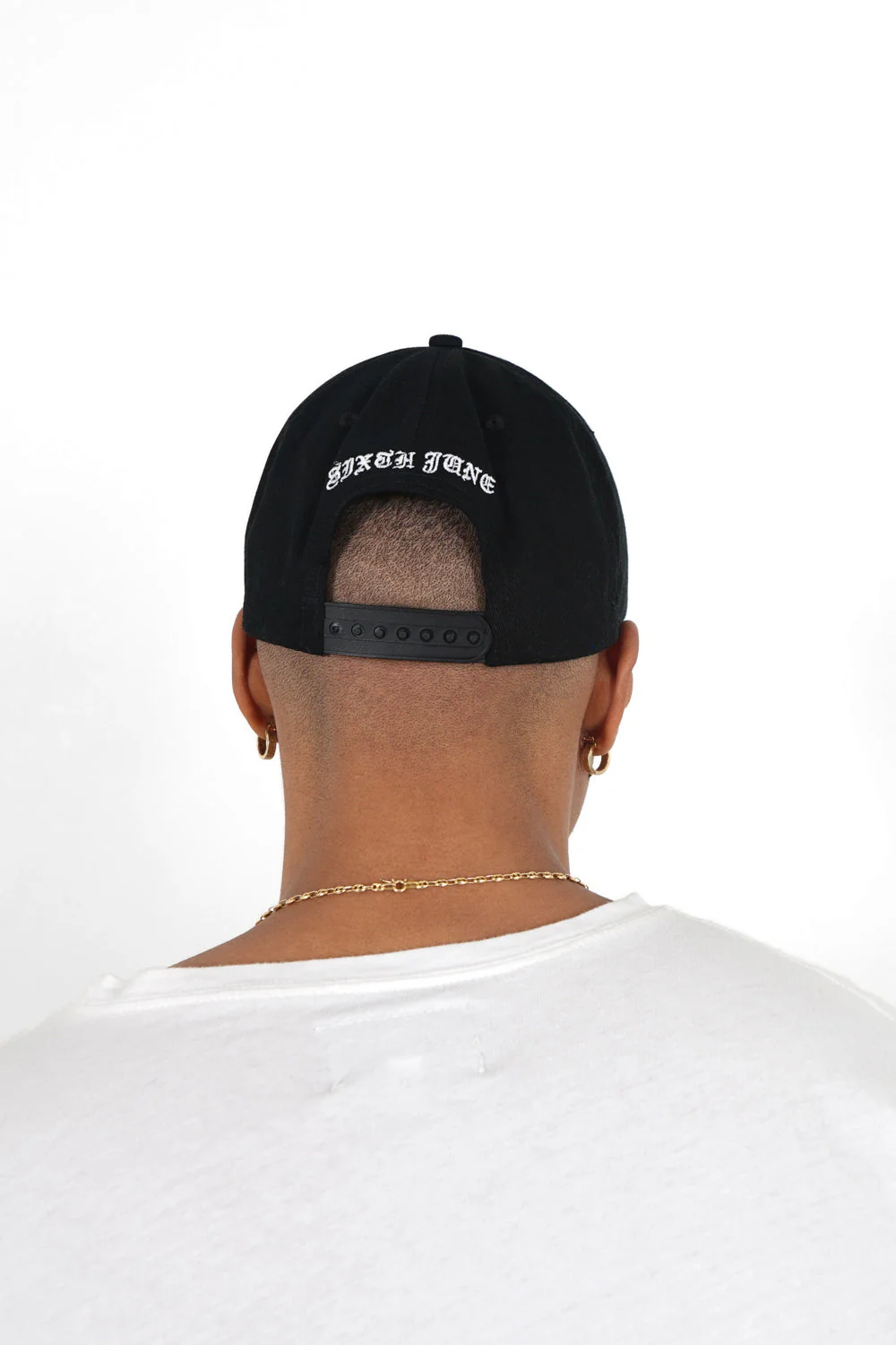 Casquette brodée Crew Noir - Image 4