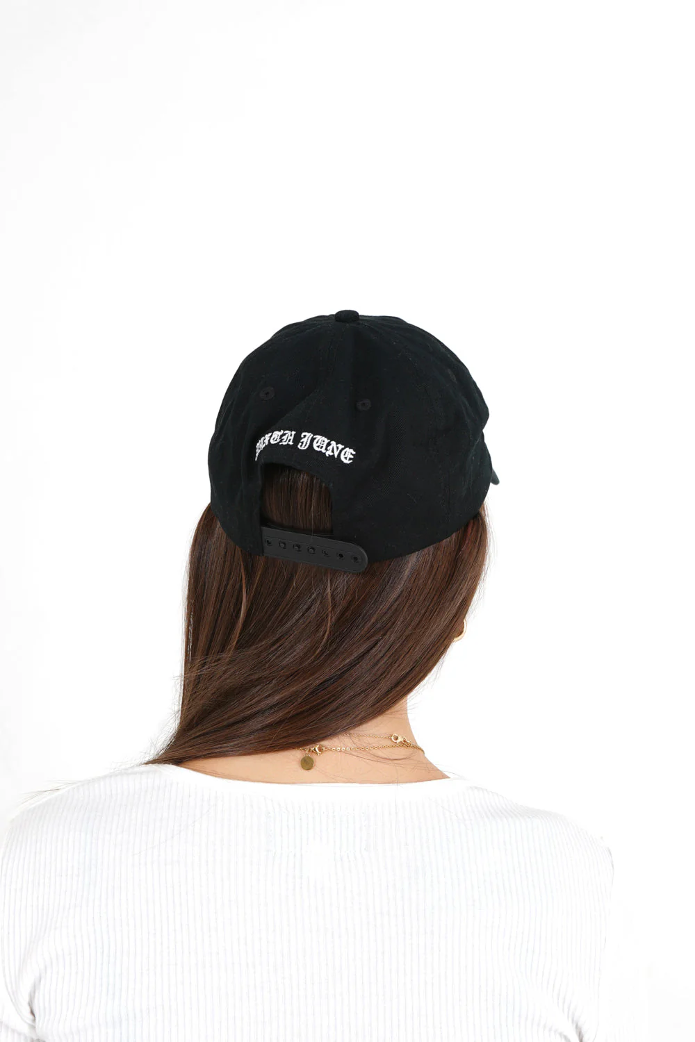 Casquette brodée Crew Noir - Image 6