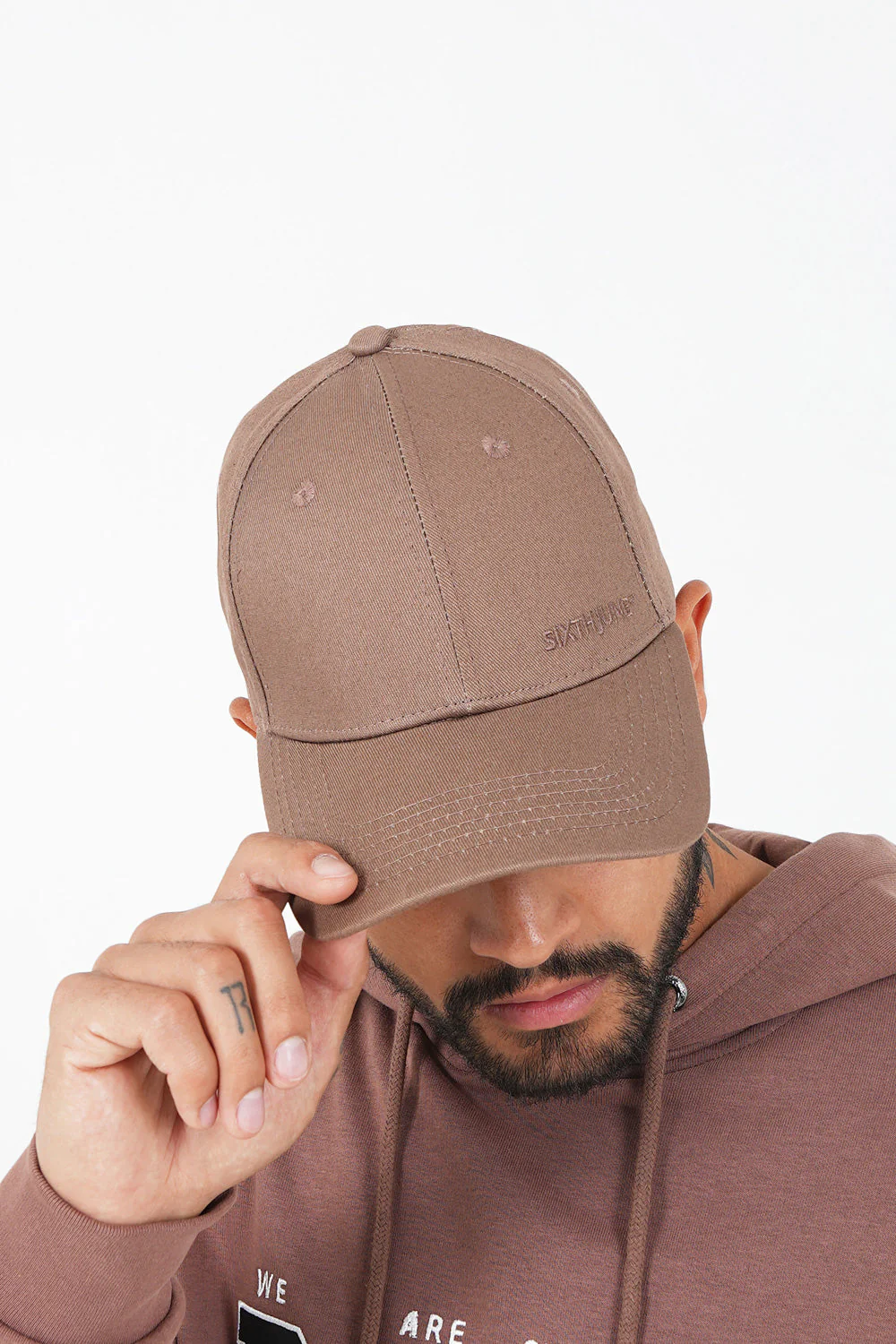 Casquette logo broderie mixte Marron - Image 3